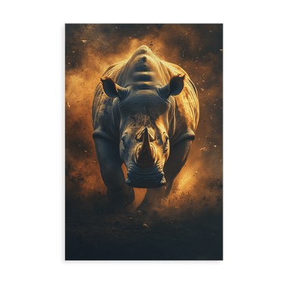 RHINO RAMPAGE*Canvas*40x60*Canvas*Kunstwerk*Masculina.nl