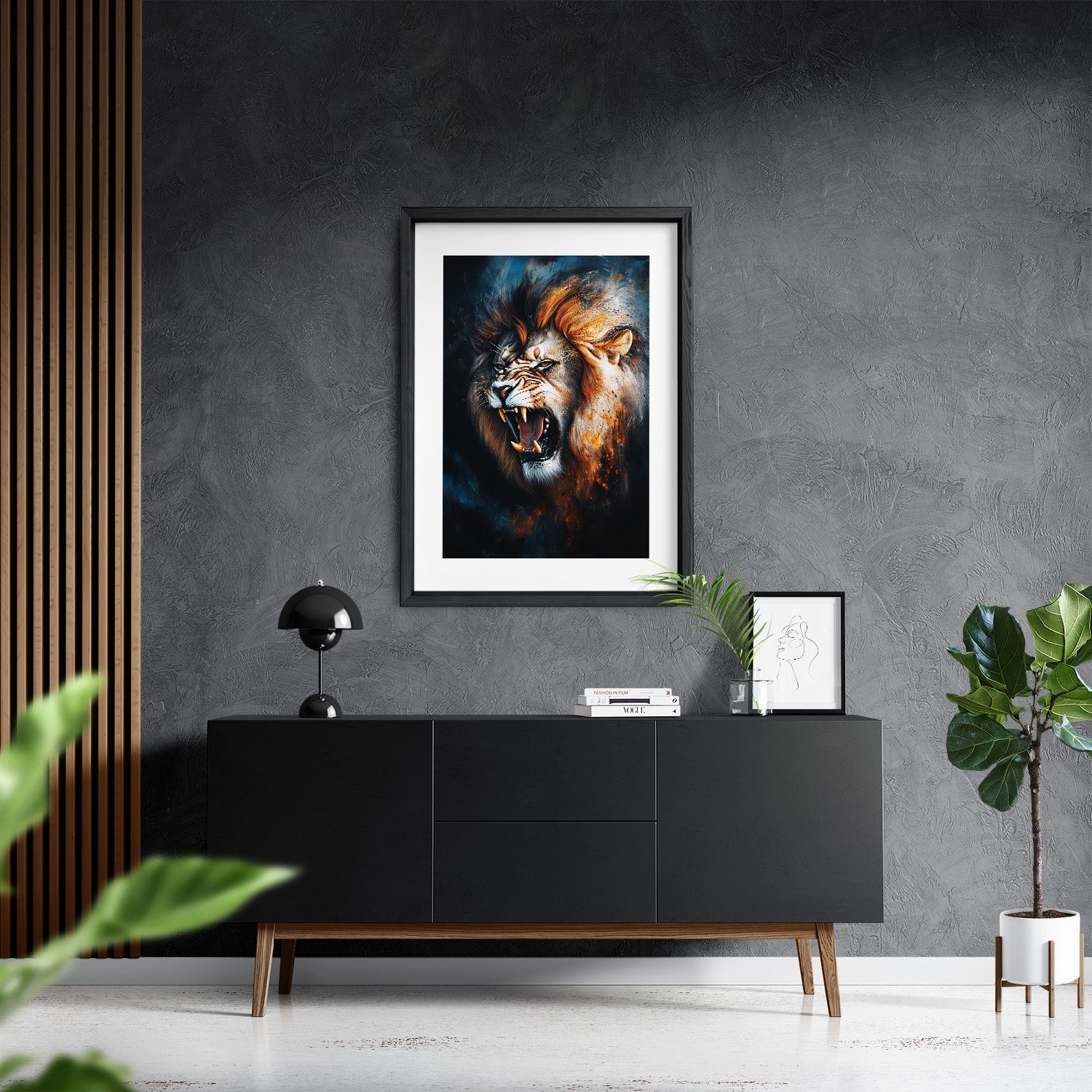 ROAR OF THE WILD*Papier*40x60*Papier*Kunstwerk*Masculina.nl