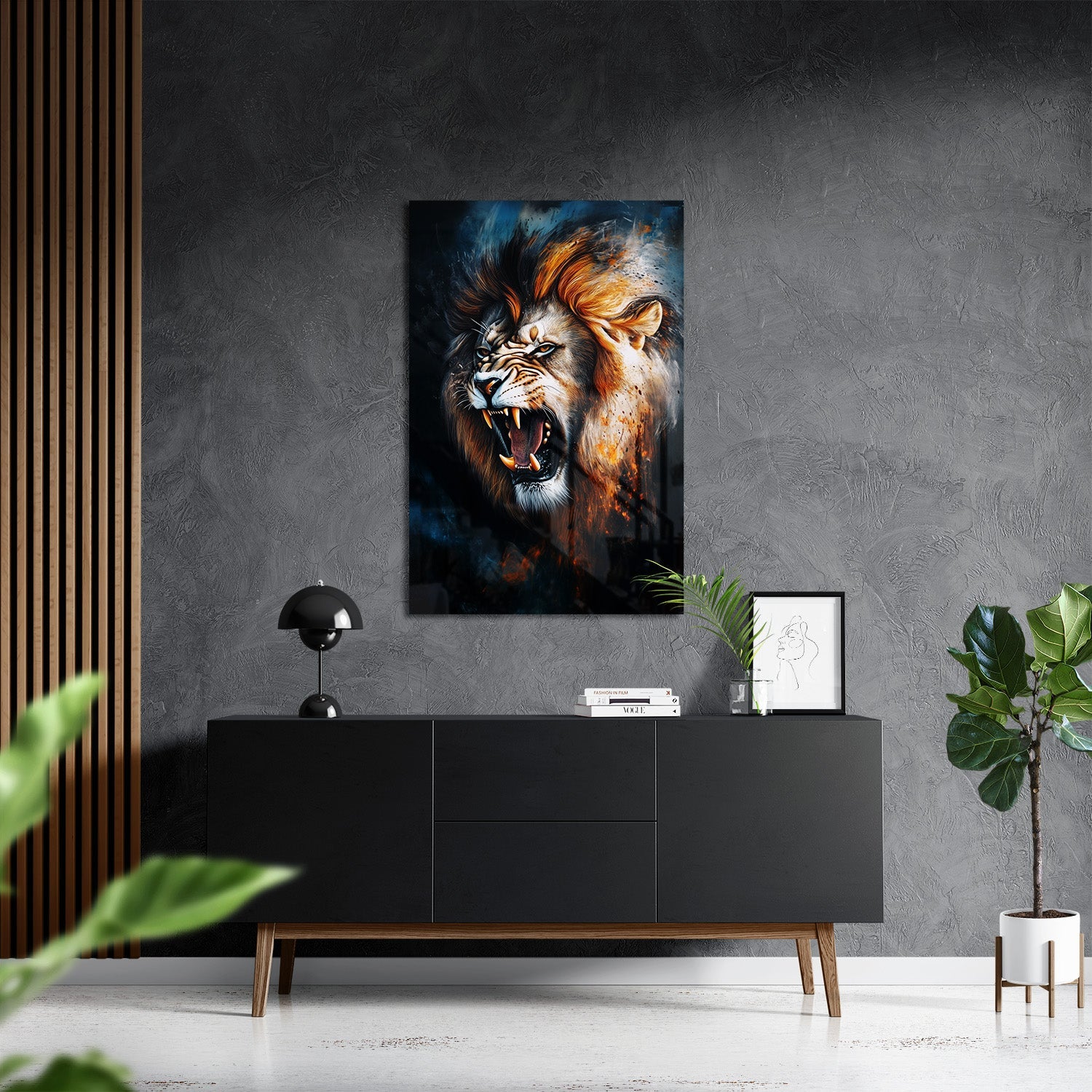 ROAR OF THE WILD*Plexiglas*40x60*Plexiglas*Kunstwerk*Masculina.nl