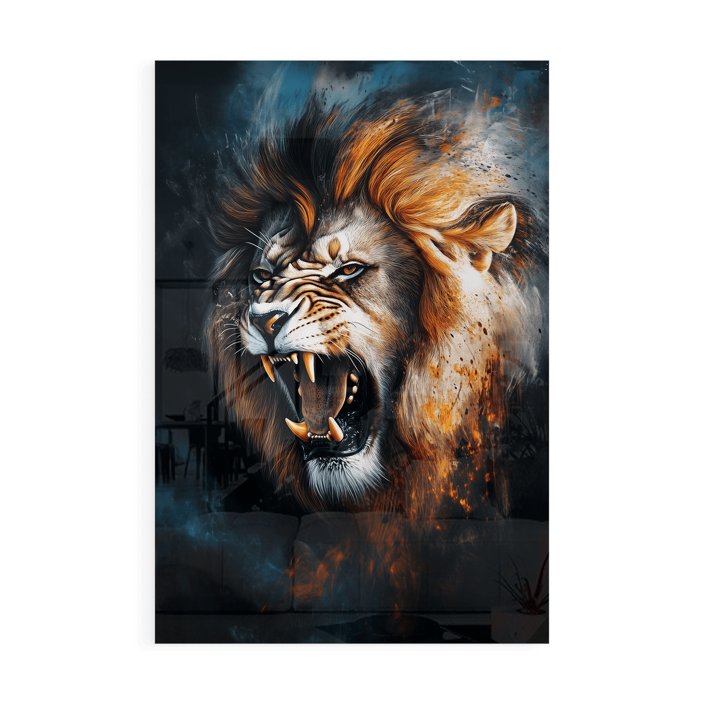 ROAR OF THE WILD*Plexiglas*40x60*Plexiglas*Kunstwerk*Masculina.nl