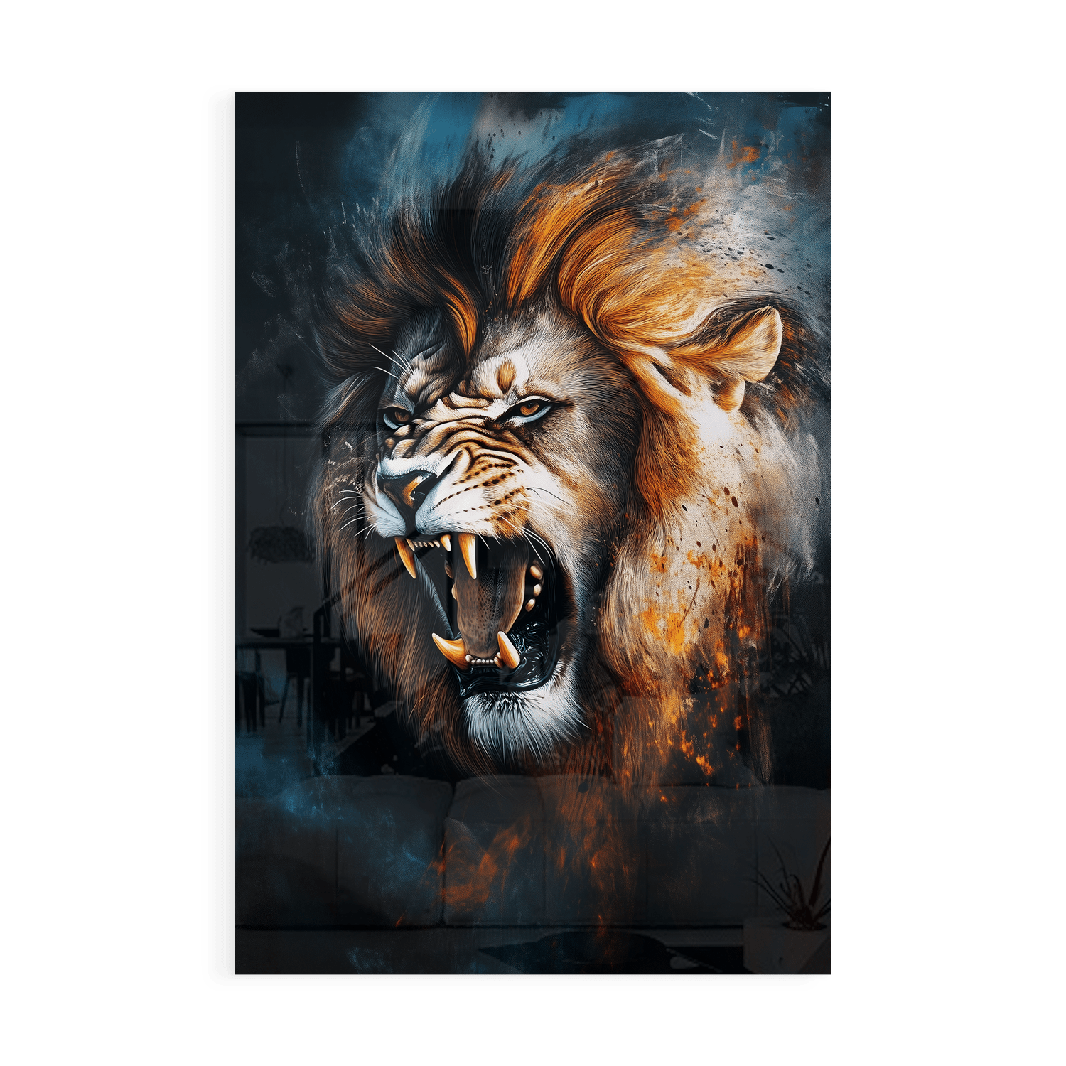 ROAR OF THE WILD*Plexiglas*40x60*Plexiglas*Kunstwerk*Masculina.nl