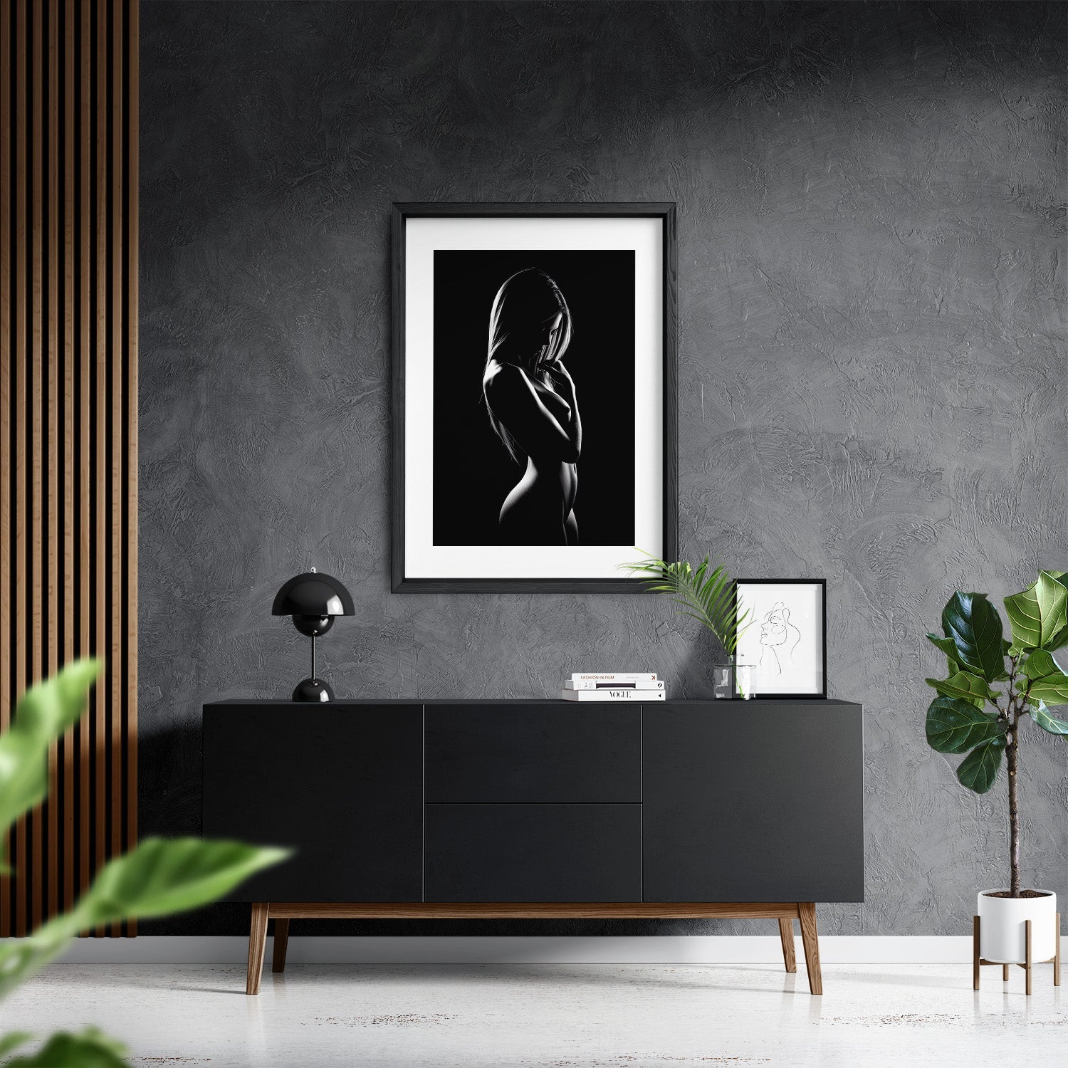 SHADOWPLAY I*Papier*40x60*Papier*Kunstwerk*Masculina.nl
