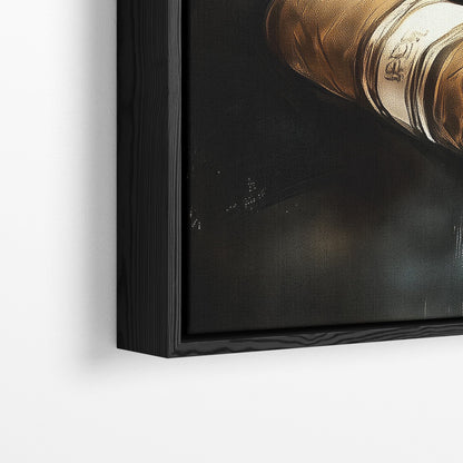 SMOKE AND OAK*Canvas*40x60*Baklijst*Kunstwerk*Masculina.nl