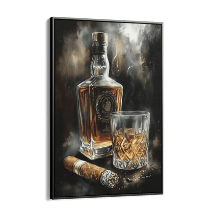 SMOKE AND OAK*Canvas*40x60*Baklijst*Kunstwerk*Masculina.nl