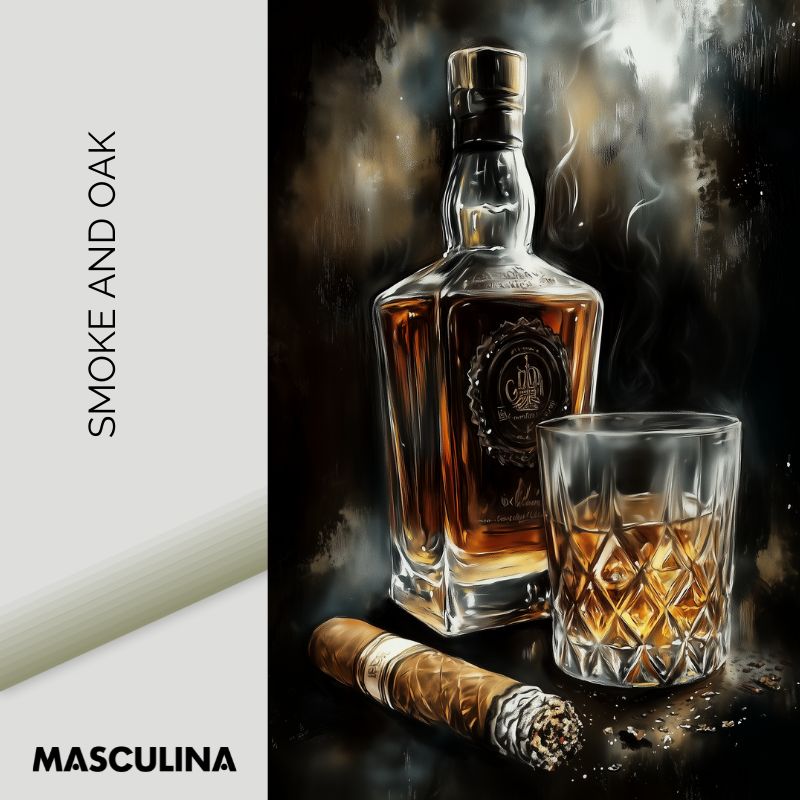 SMOKE AND OAK*Canvas*40x60*Canvas*Kunstwerk*Masculina.nl