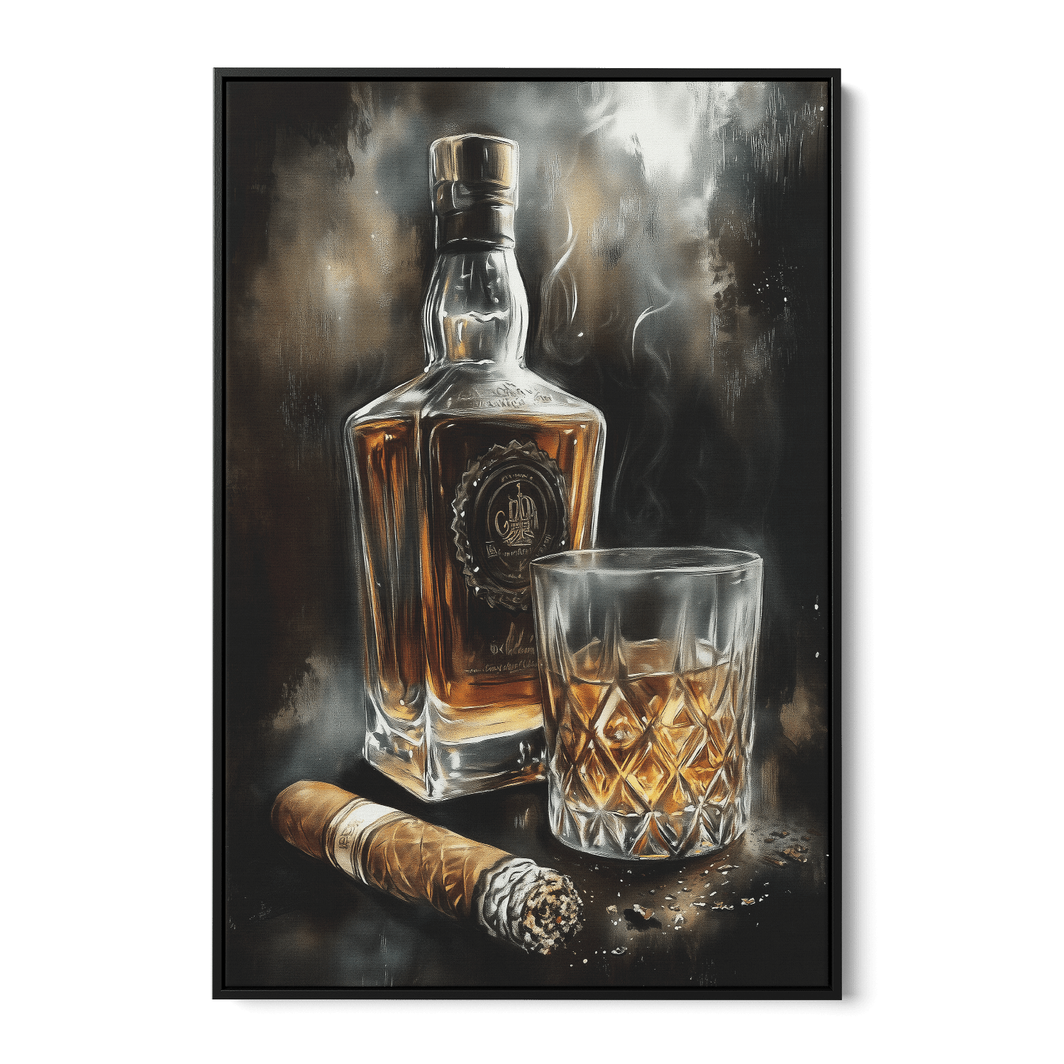SMOKE AND OAK*Canvas*40x60*Canvas*Kunstwerk*Masculina.nl