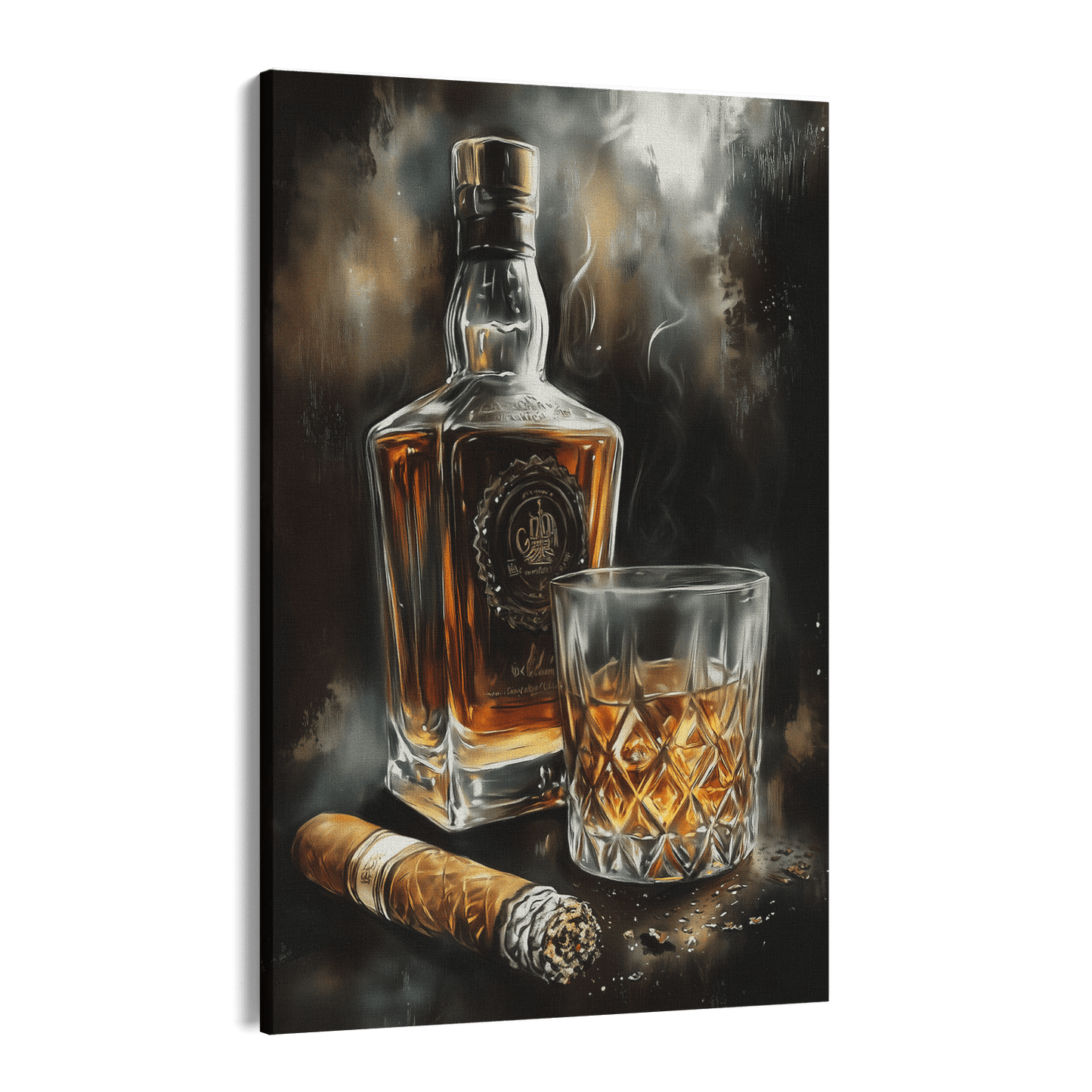 SMOKE AND OAK*Canvas*40x60*Canvas*Kunstwerk*Masculina.nl