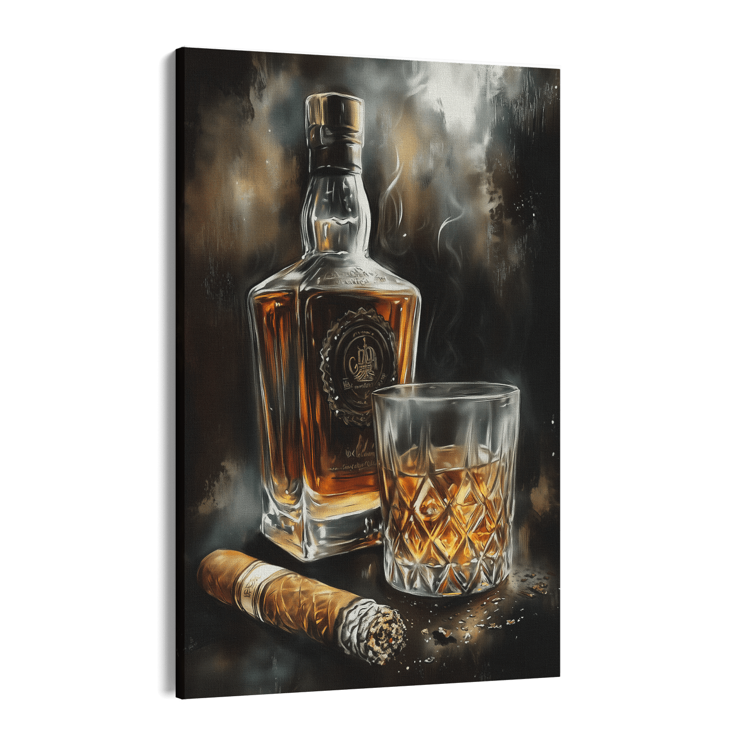 SMOKE AND OAK*Canvas*40x60*Canvas*Kunstwerk*Masculina.nl