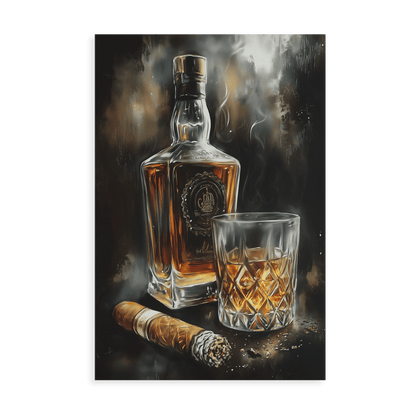 SMOKE AND OAK*Canvas*40x60*Canvas*Kunstwerk*Masculina.nl