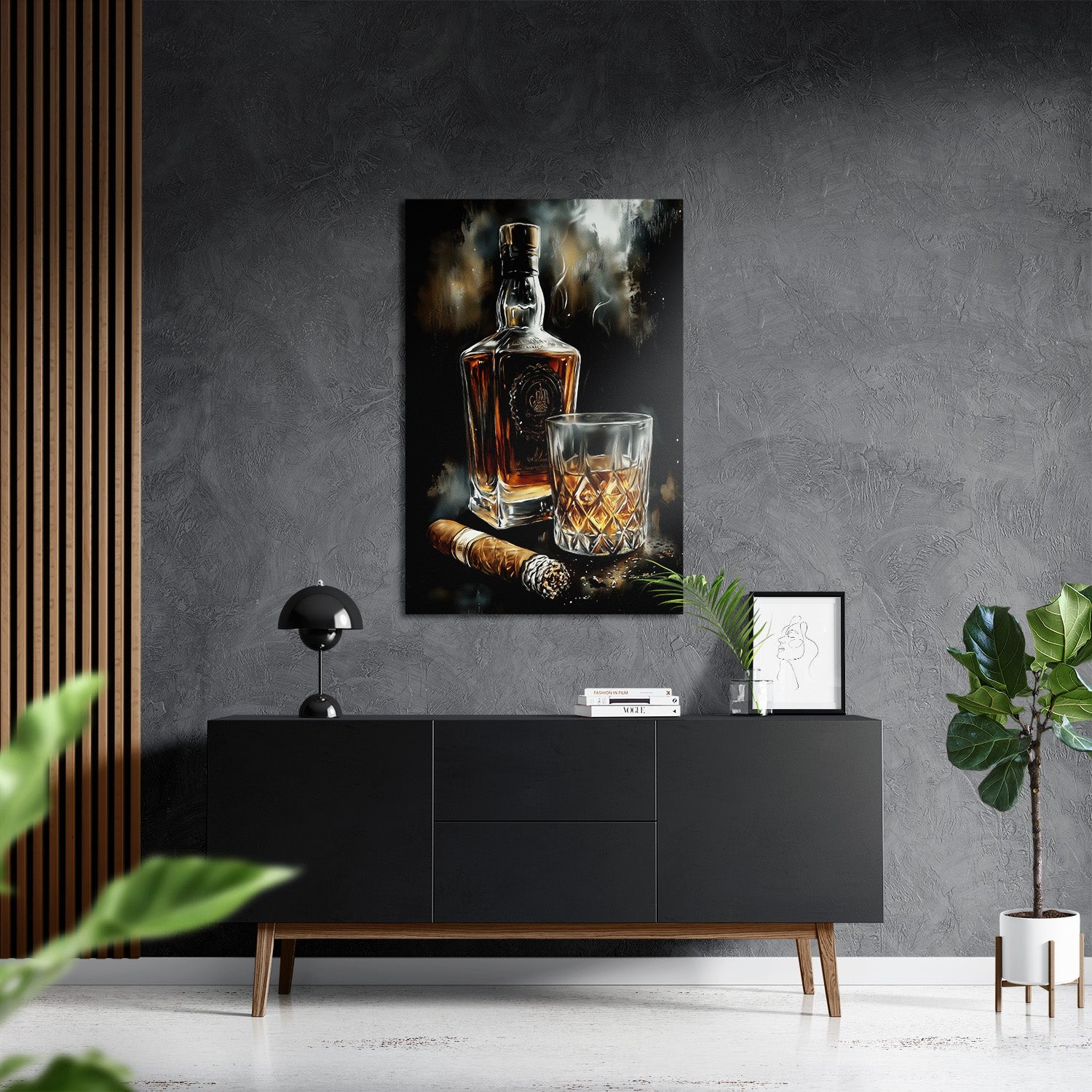 SMOKE AND OAK*Dibond*40x60*Dibond*Kunstwerk*Masculina.nl