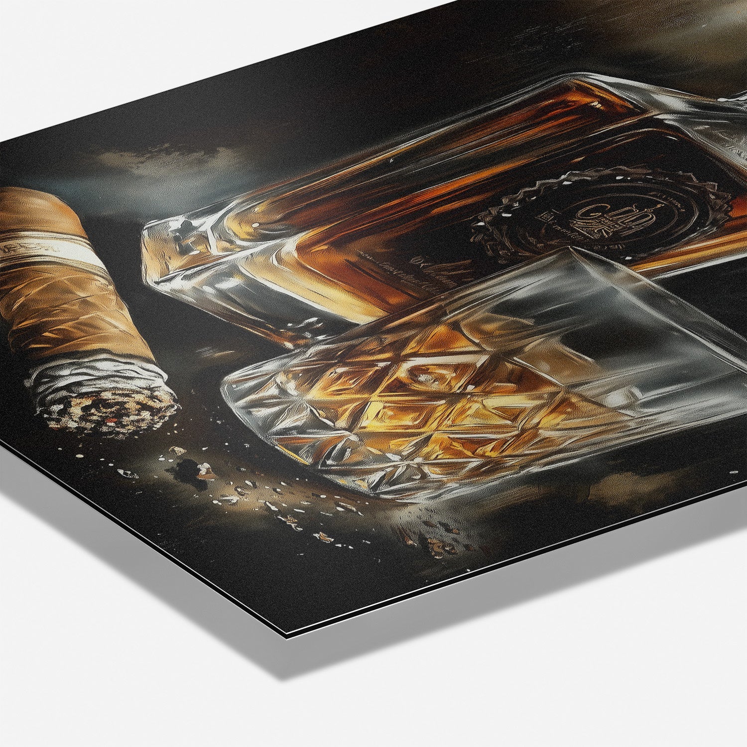 SMOKE AND OAK*Dibond*40x60*Dibond*Kunstwerk*Masculina.nl