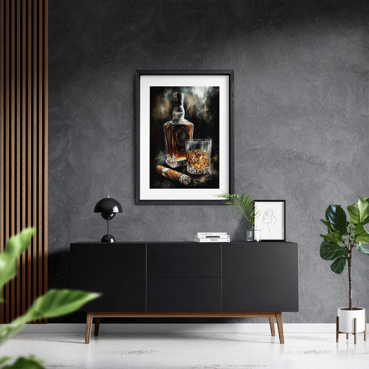SMOKE AND OAK*Papier*40x60*Papier*Kunstwerk*Masculina.nl