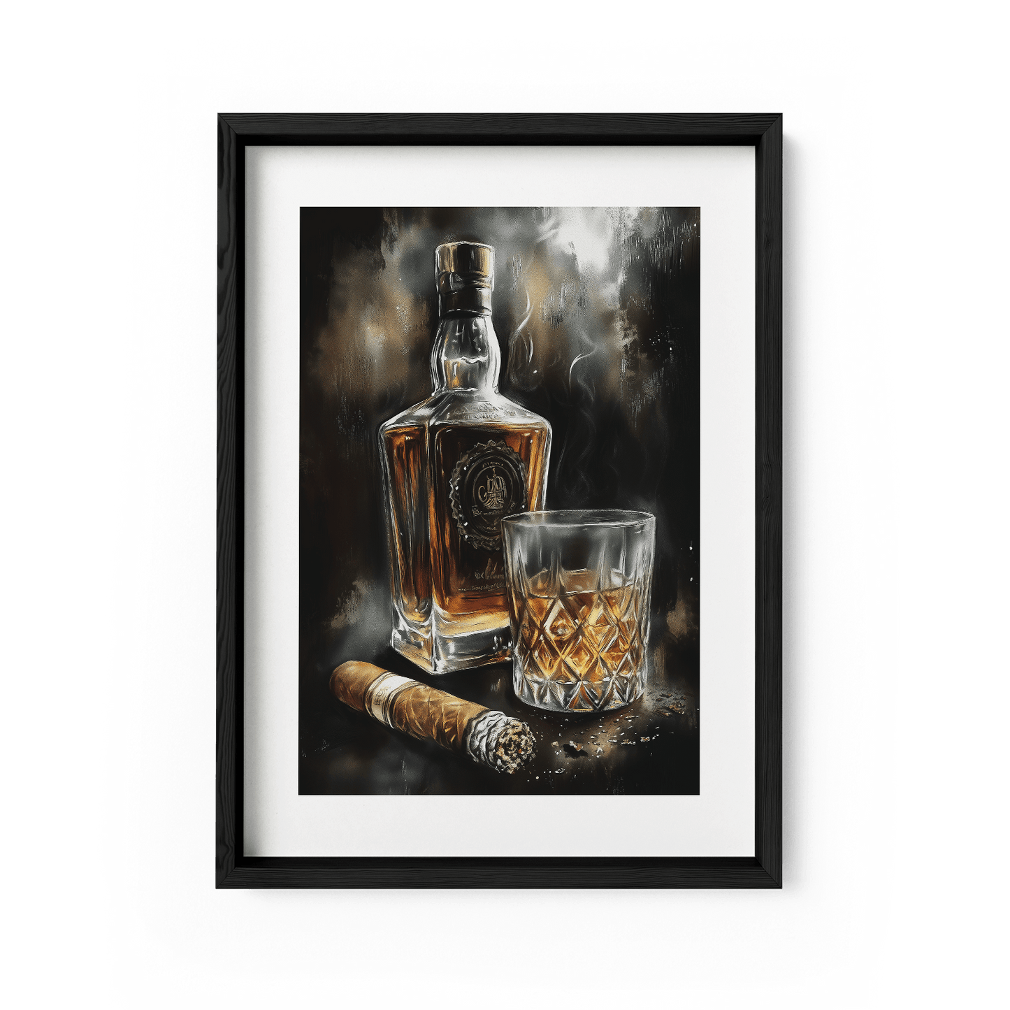SMOKE AND OAK*Papier*40x60*Papier*Kunstwerk*Masculina.nl