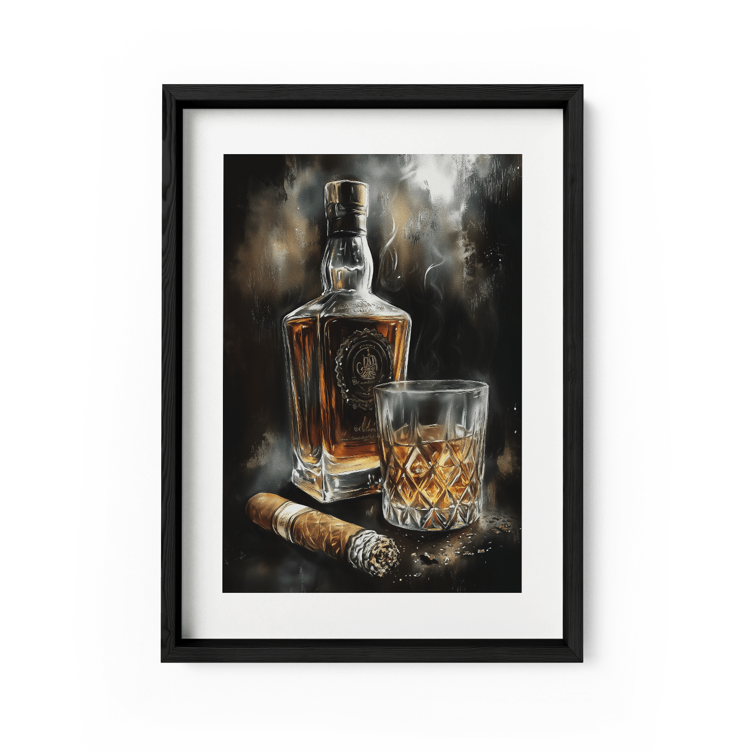 SMOKE AND OAK*Papier*40x60*Papier*Kunstwerk*Masculina.nl