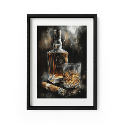 SMOKE AND OAK*Papier*40x60*Papier*Kunstwerk*Masculina.nl