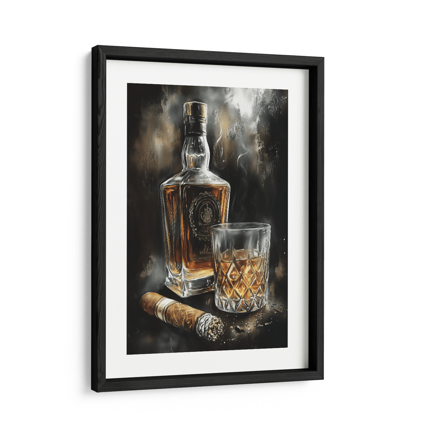 SMOKE AND OAK*Papier*40x60*Papier*Kunstwerk*Masculina.nl