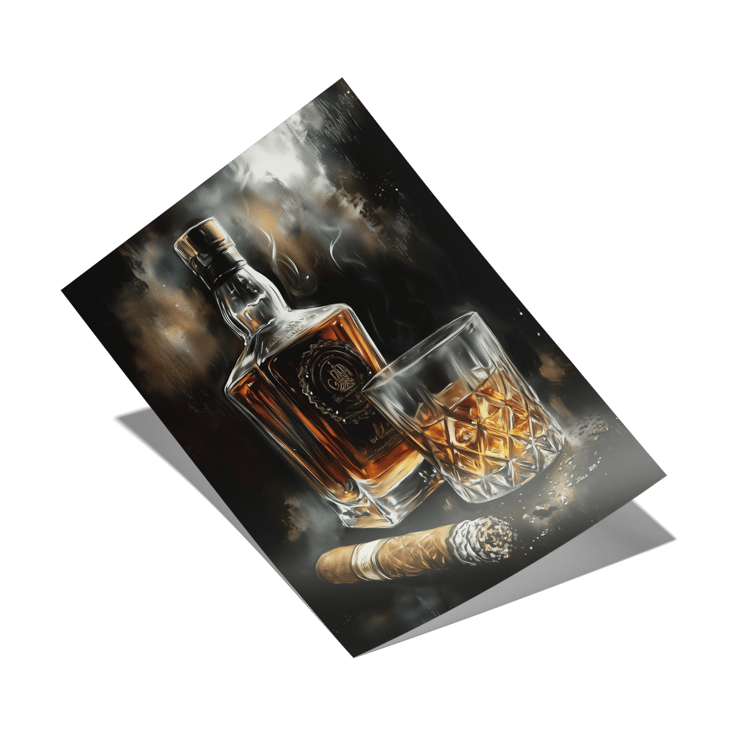 SMOKE AND OAK*Papier*40x60*Papier*Kunstwerk*Masculina.nl