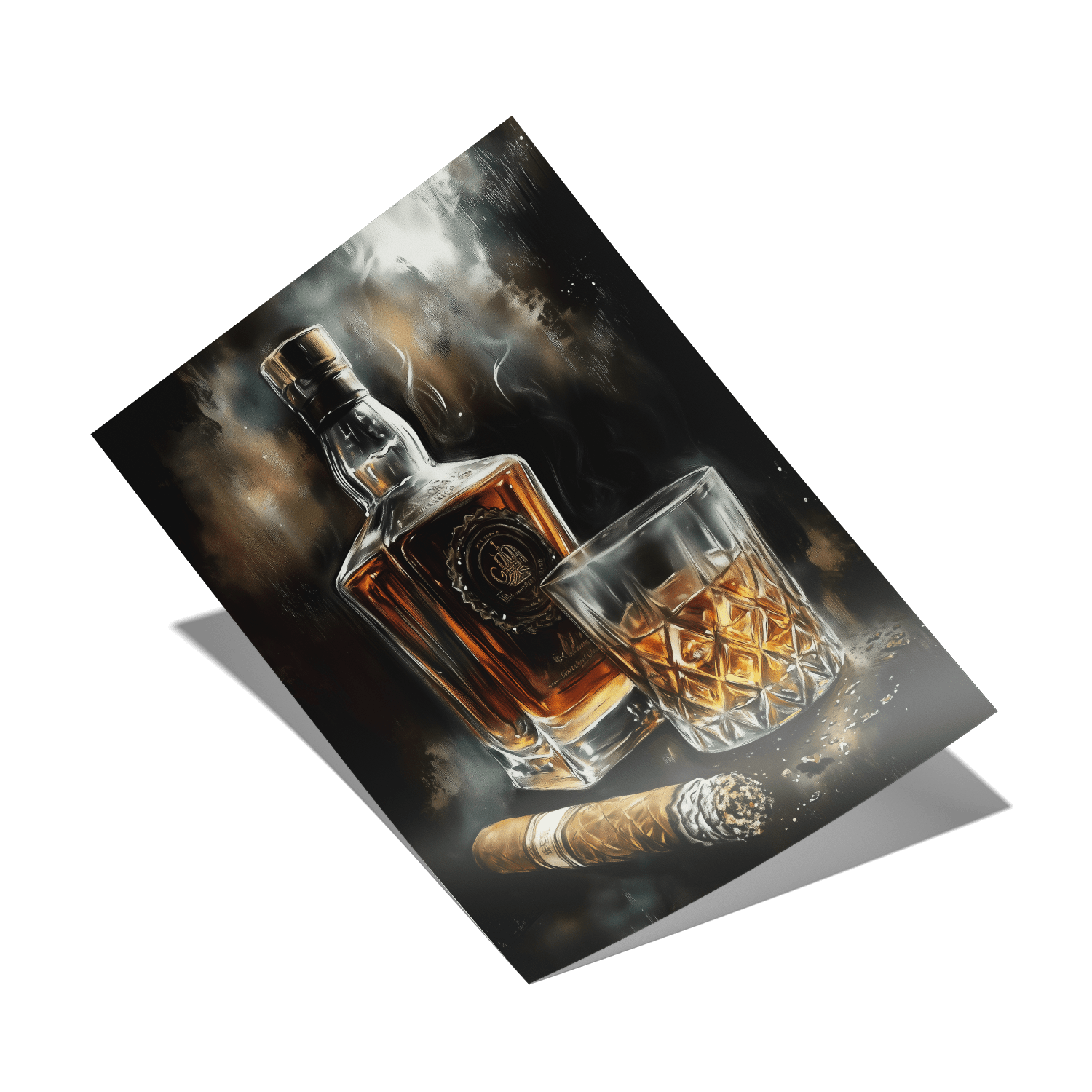 SMOKE AND OAK*Papier*40x60*Papier*Kunstwerk*Masculina.nl