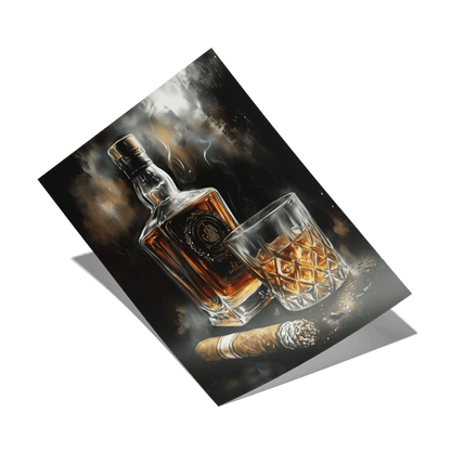 SMOKE AND OAK*Papier*40x60*Papier*Kunstwerk*Masculina.nl