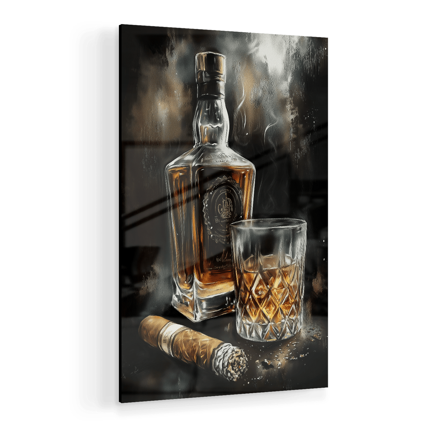 SMOKE AND OAK*Plexiglas*40x60*Plexiglas*Kunstwerk*Masculina.nl