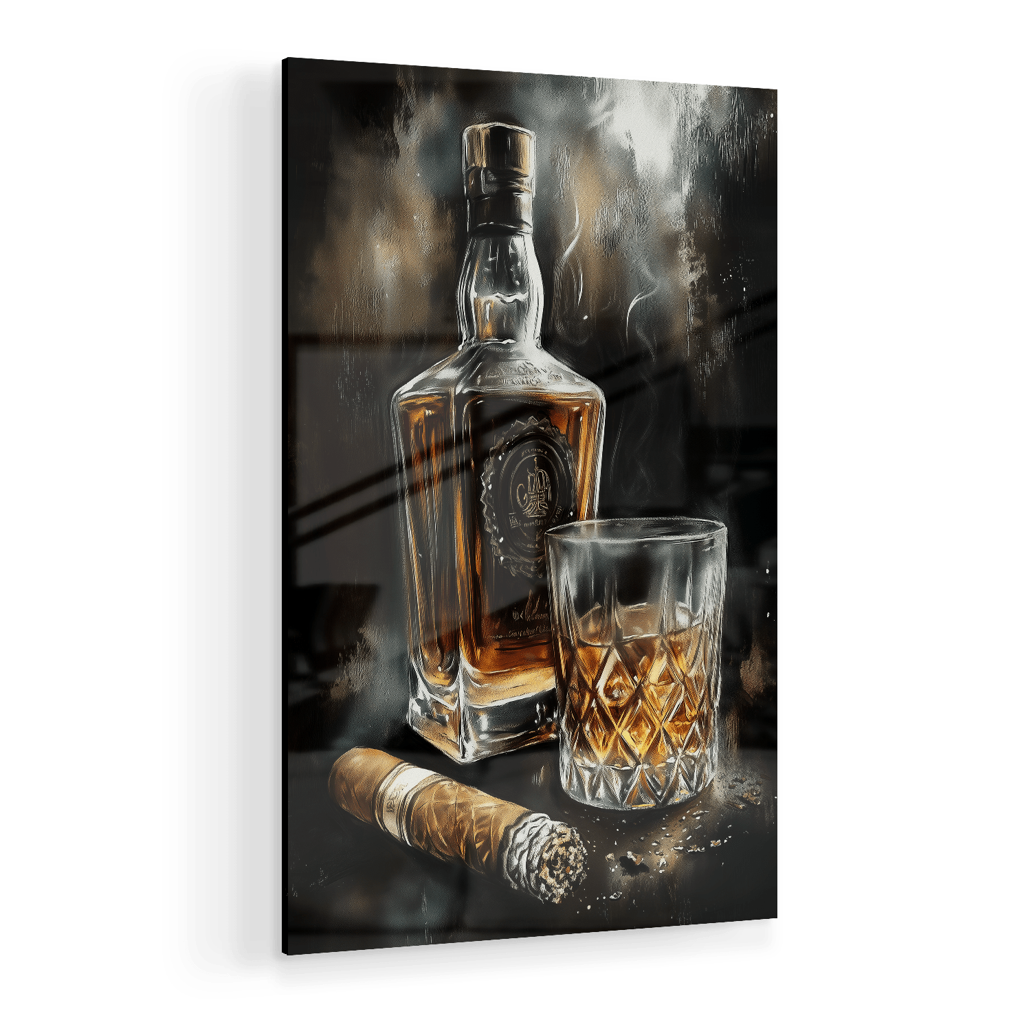 SMOKE AND OAK*Plexiglas*40x60*Plexiglas*Kunstwerk*Masculina.nl
