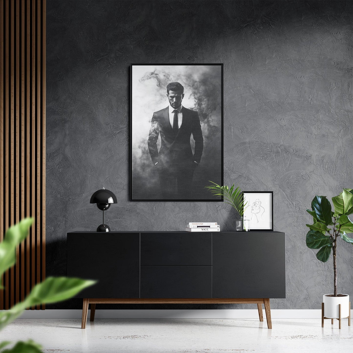 SMOKE & SMOKING*Canvas*40x60*Baklijst*Kunstwerk*Masculina.nl