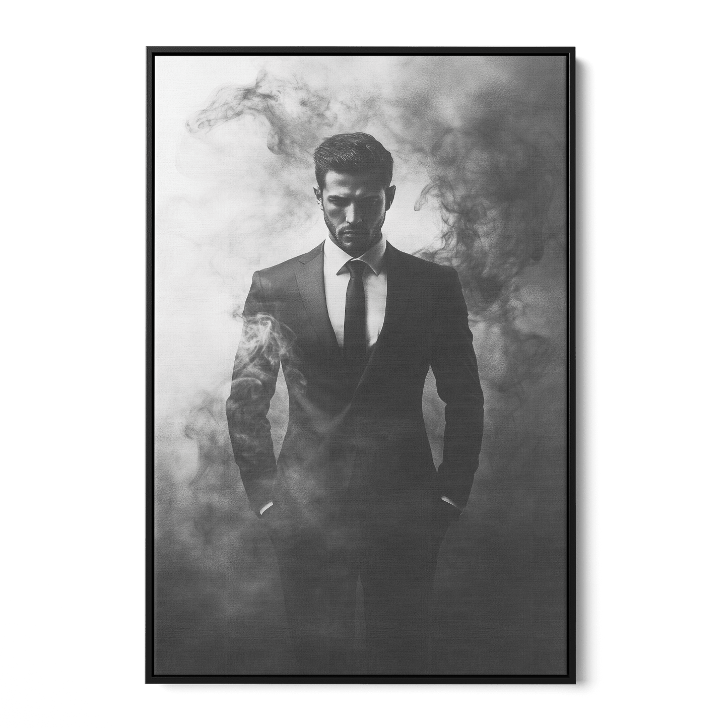 SMOKE & SMOKING*Canvas*40x60*Baklijst*Kunstwerk*Masculina.nl