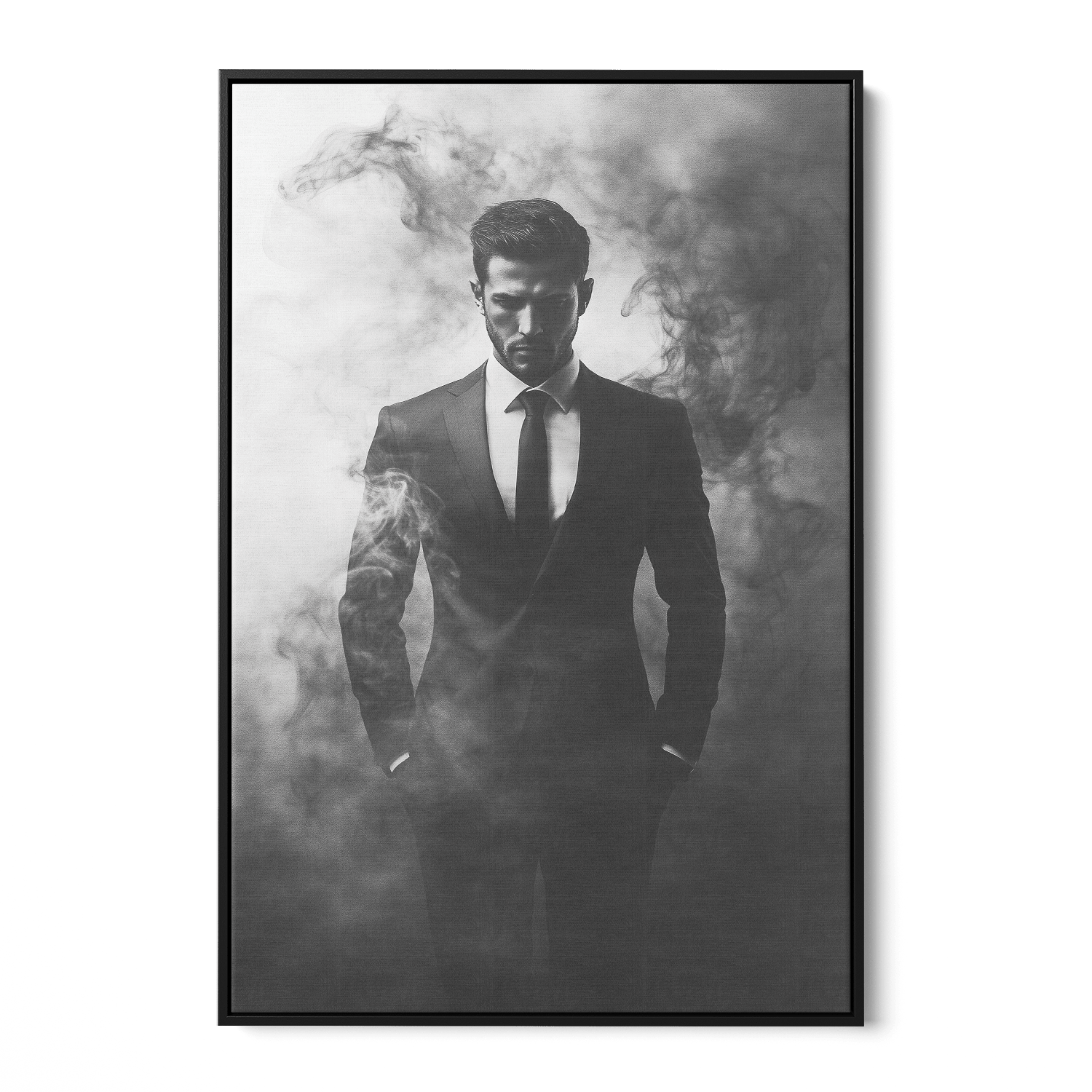 SMOKE & SMOKING*Canvas*40x60*Baklijst*Kunstwerk*Masculina.nl