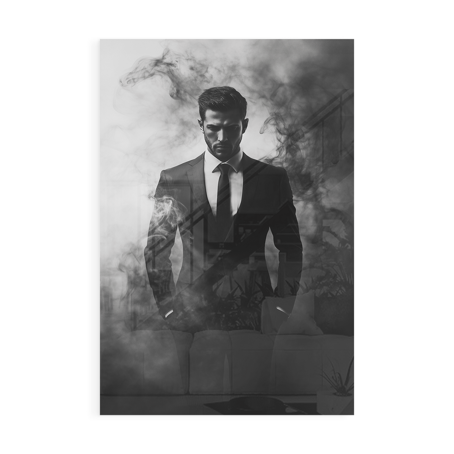 SMOKE & SMOKING*Plexiglas*40x60*Plexiglas*Kunstwerk*Masculina.nl