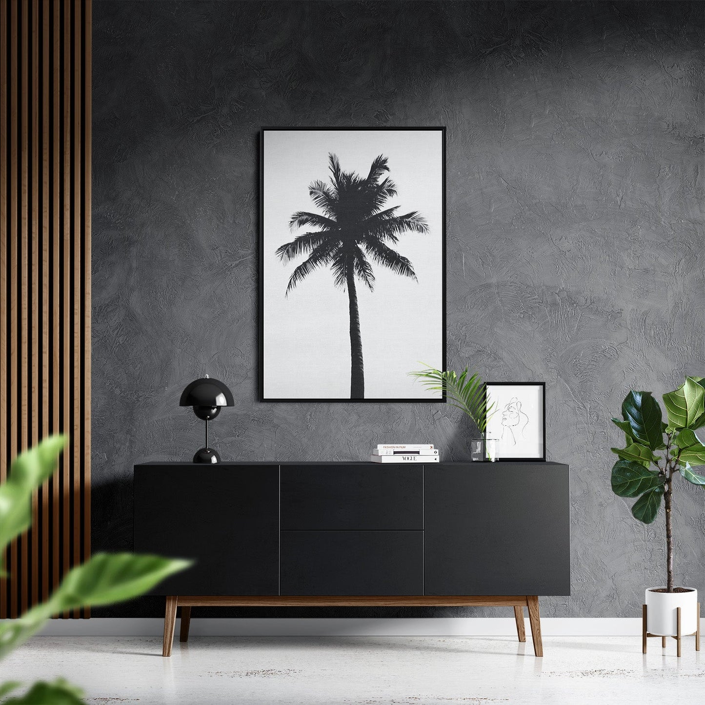 THE ABSTRACT PALM*Canvas*40x60*Baklijst*Kunstwerk*Masculina.nl