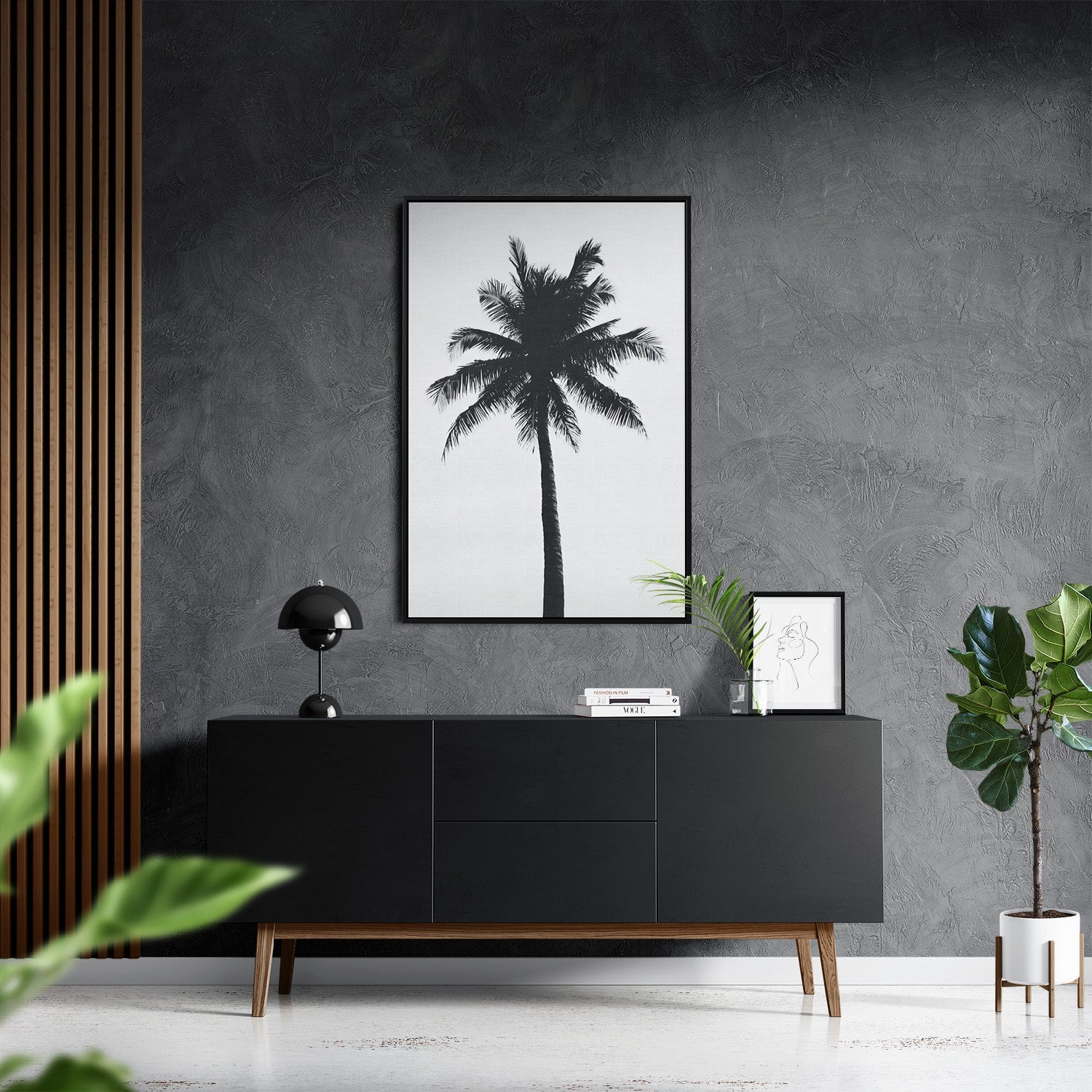 THE ABSTRACT PALM*Canvas*40x60*Baklijst*Kunstwerk*Masculina.nl