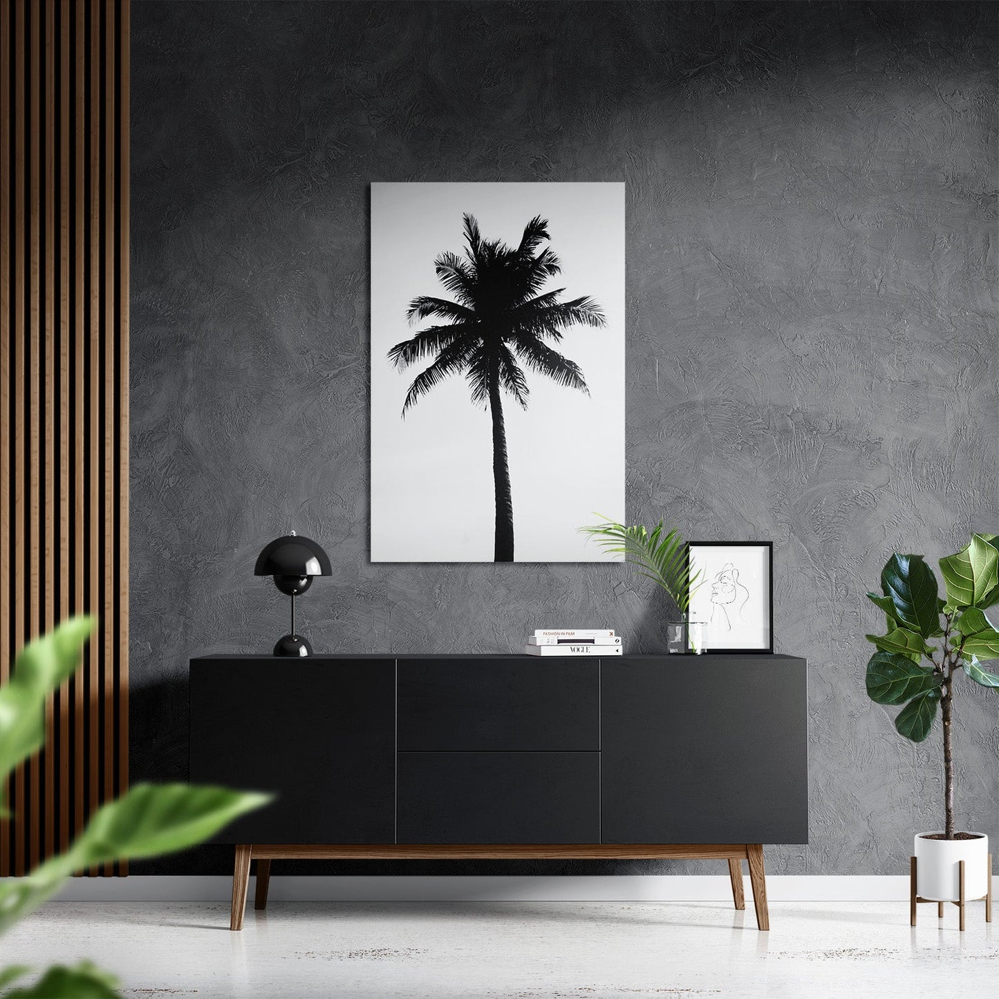 THE ABSTRACT PALM*Dibond*40x60*Dibond*Kunstwerk*Masculina.nl