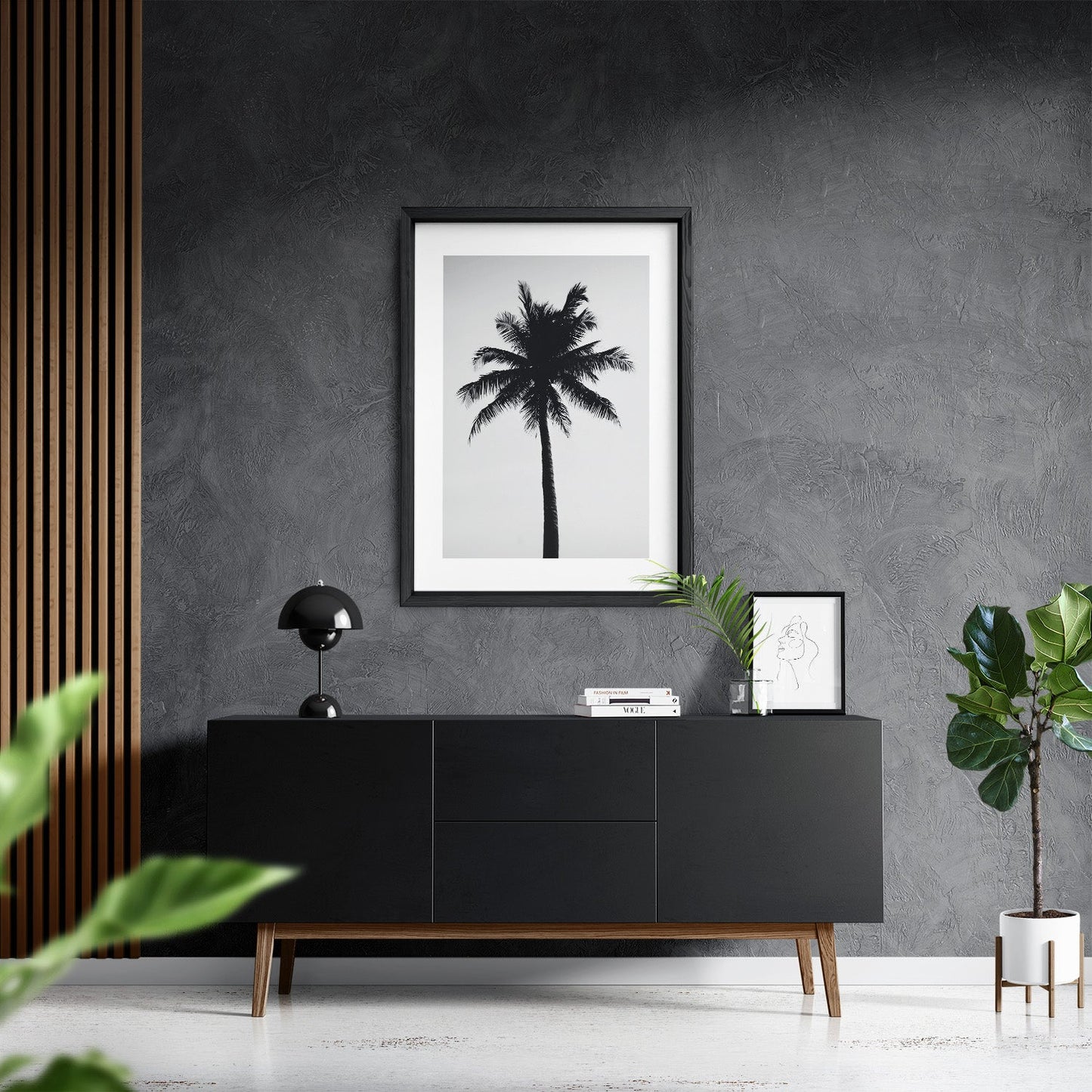THE ABSTRACT PALM*Papier*40x60*Papier*Kunstwerk*Masculina.nl