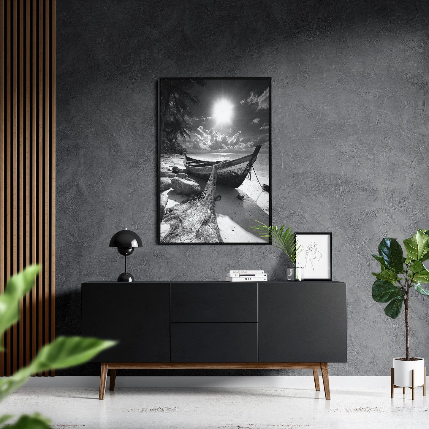 THE LONELY VESSEL*Canvas*40x60*Baklijst*Kunstwerk*Masculina.nl