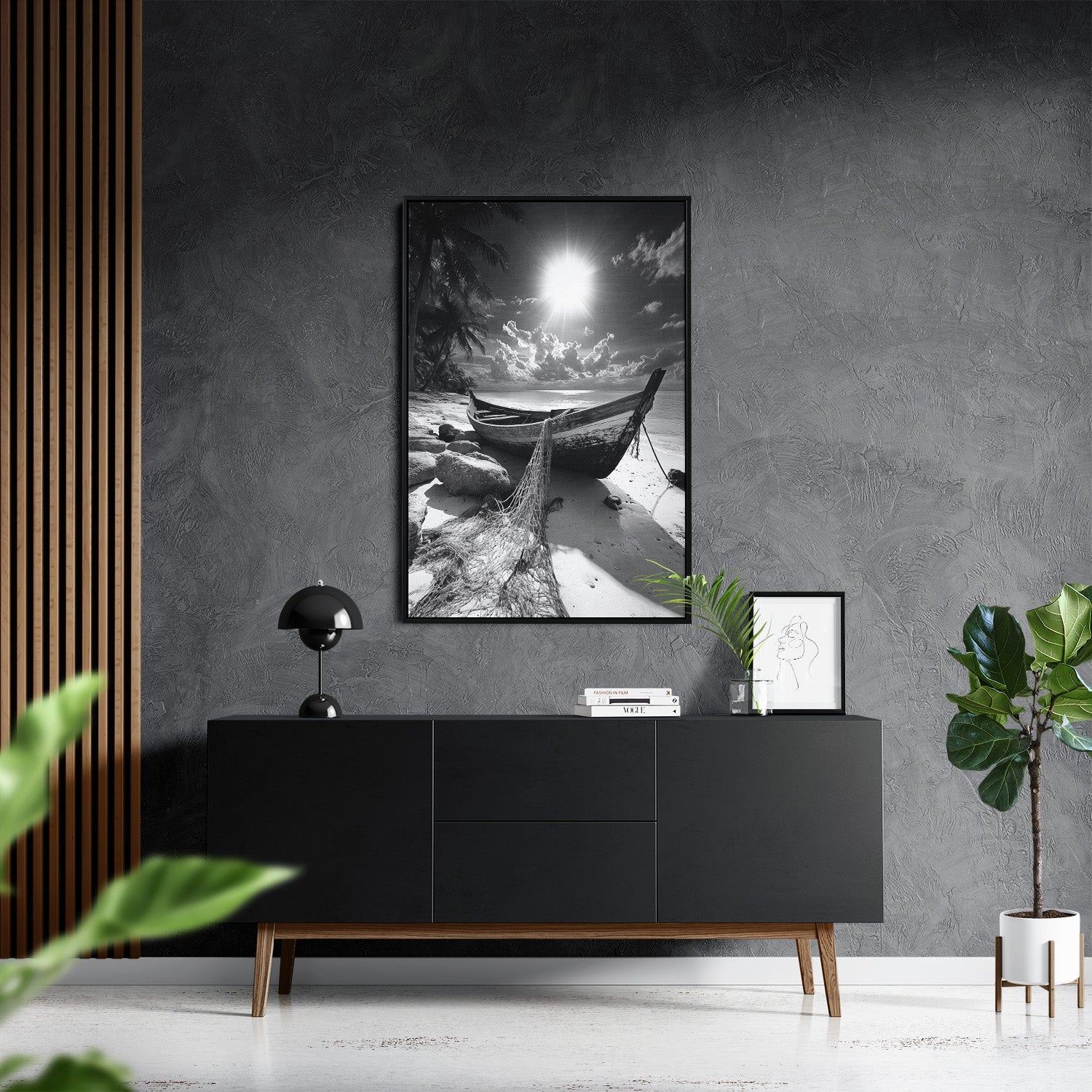THE LONELY VESSEL*Canvas*40x60*Baklijst*Kunstwerk*Masculina.nl