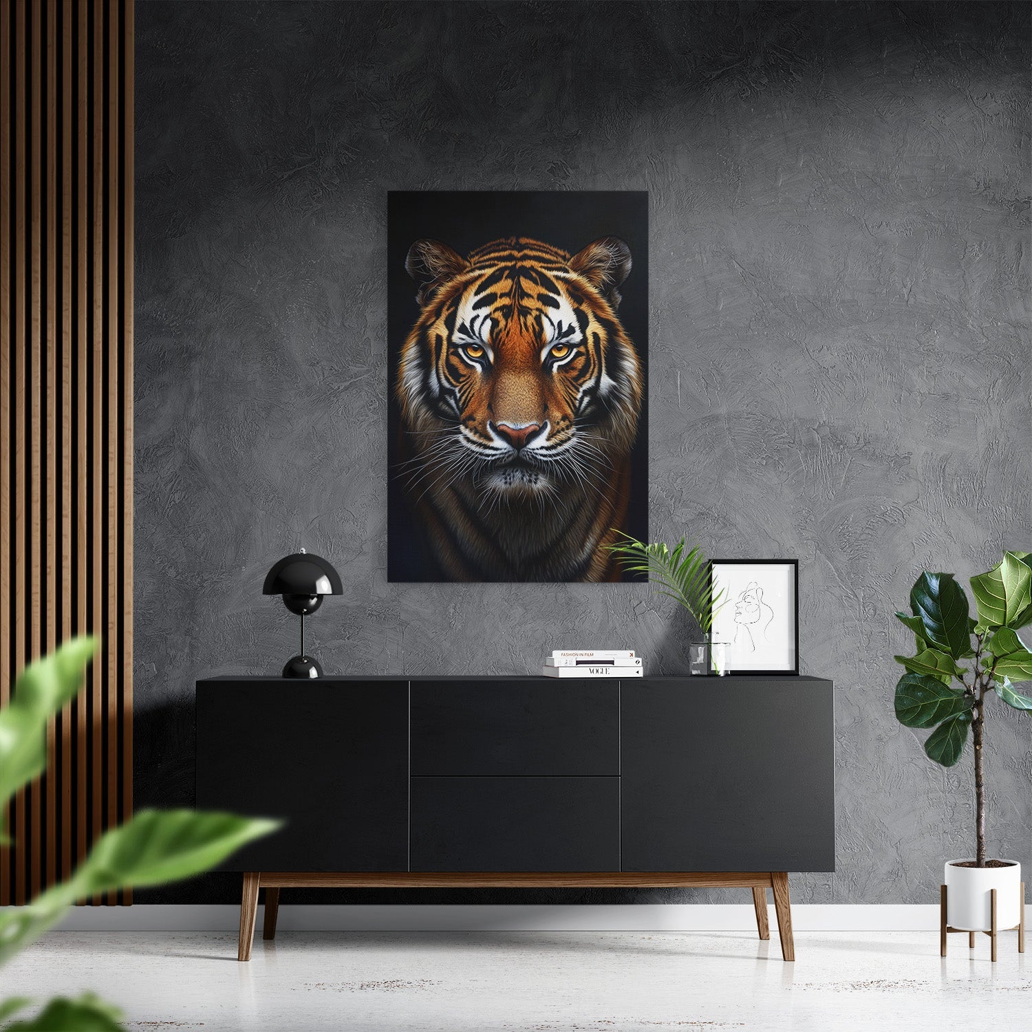 TIGER PORTRAIT*Canvas*40x60*Canvas*Kunstwerk*Masculina.nl