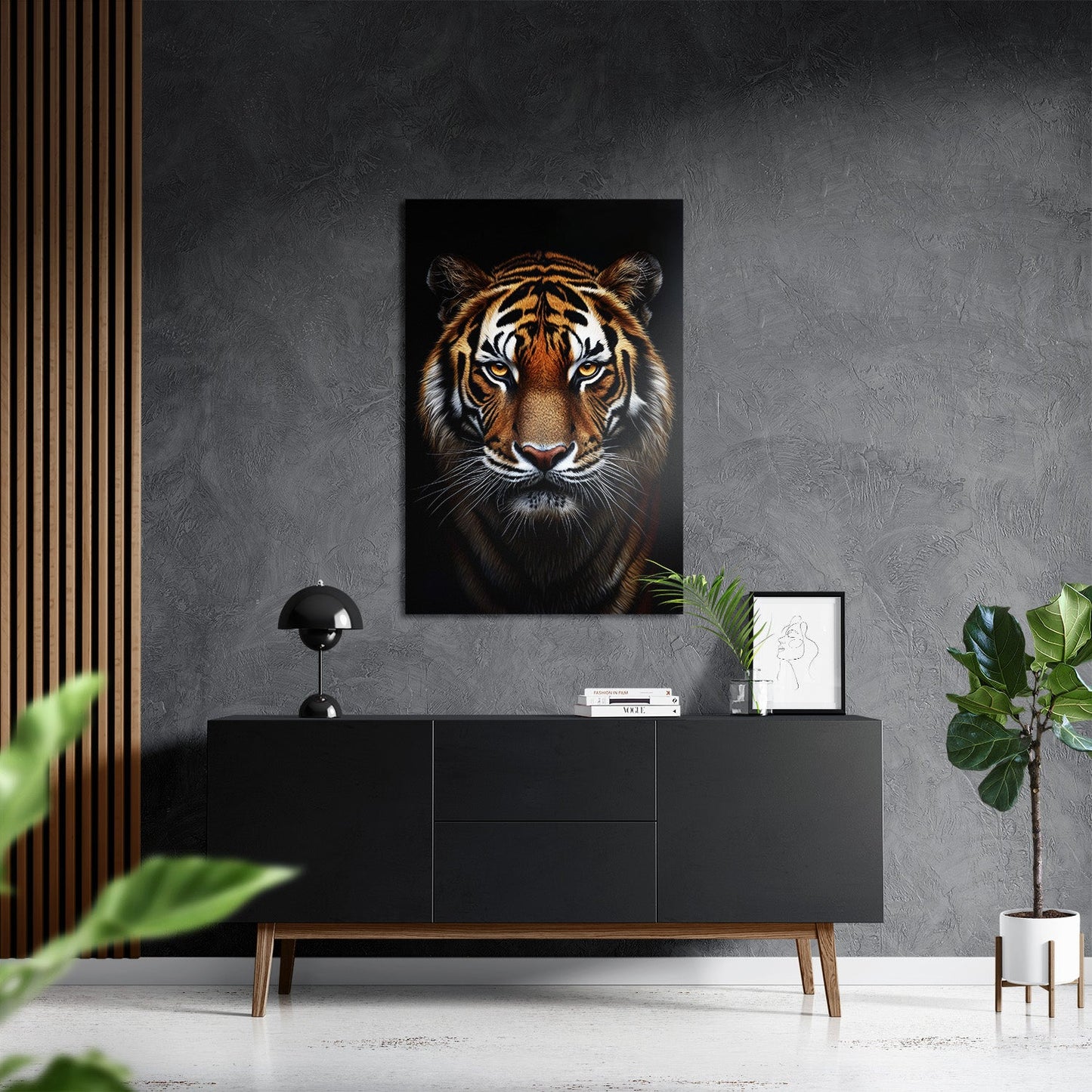 TIGER PORTRAIT*Dibond*40x60*Dibond*Kunstwerk*Masculina.nl