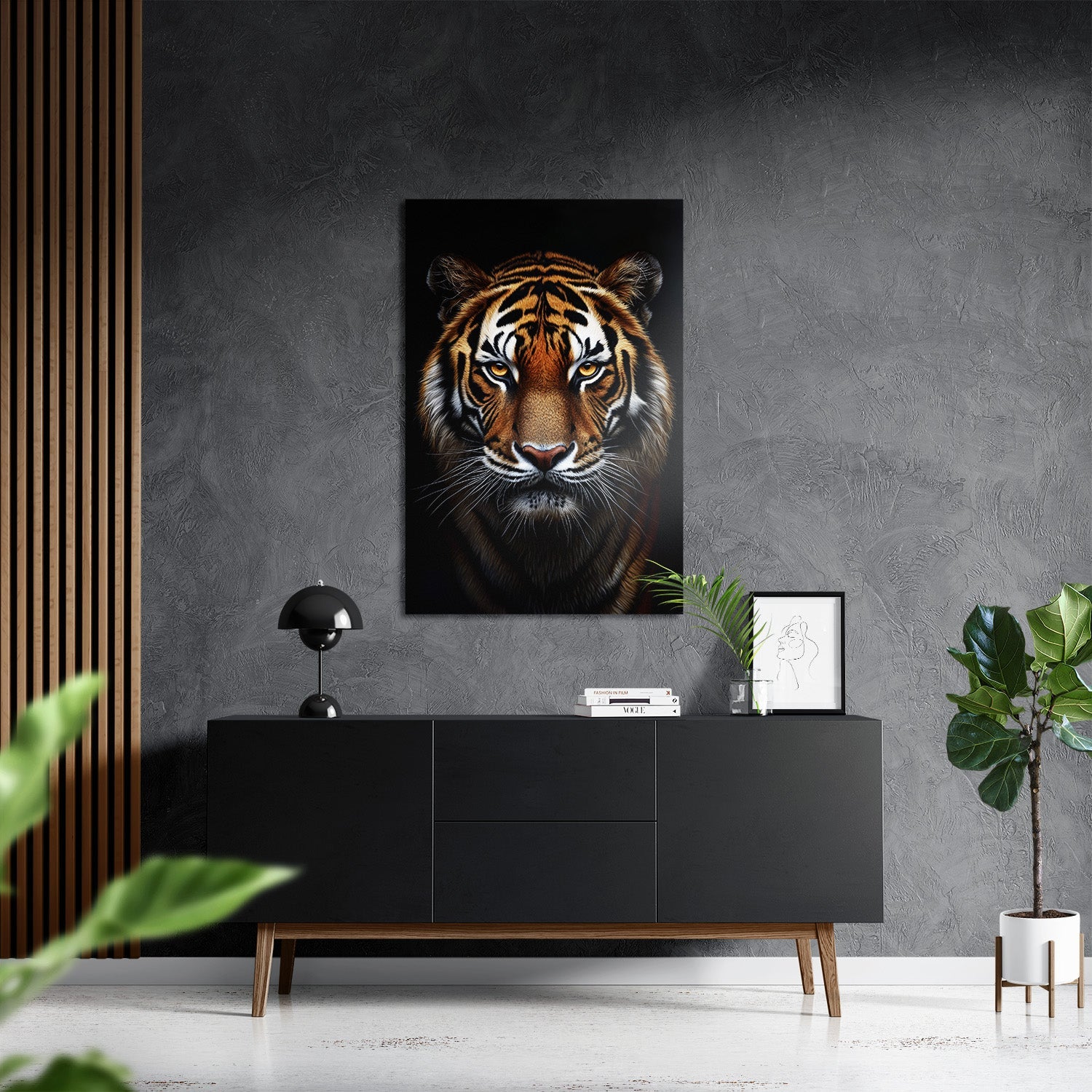 TIGER PORTRAIT*Dibond*40x60*Dibond*Kunstwerk*Masculina.nl