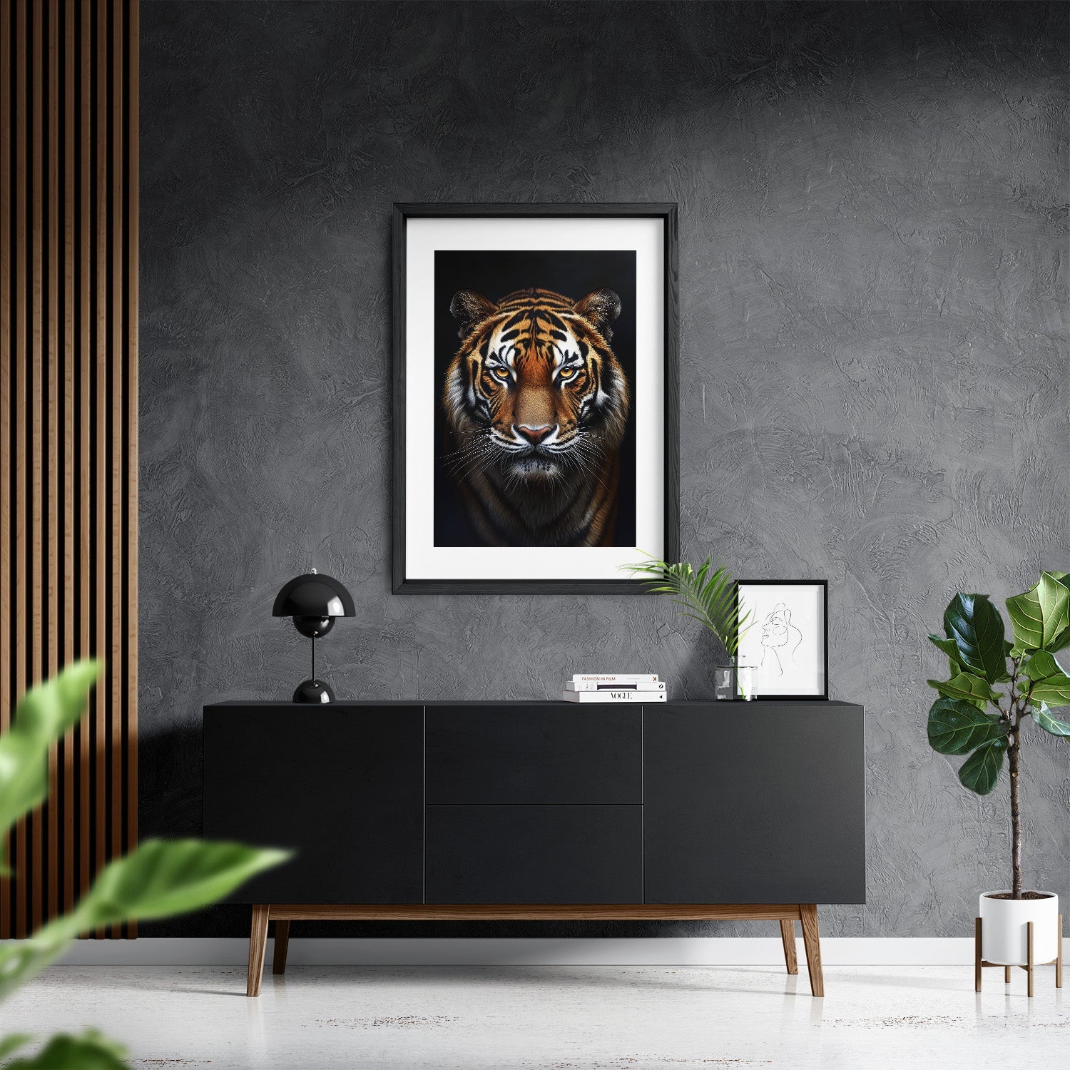 TIGER PORTRAIT*Papier*40x60*Papier*Kunstwerk*Masculina.nl