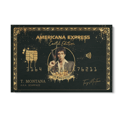 TONY MONTANA - AMERICANA EXPRESS*Canvas*60x40 cm*Canvas*Kunstwerk*Masculina.nl