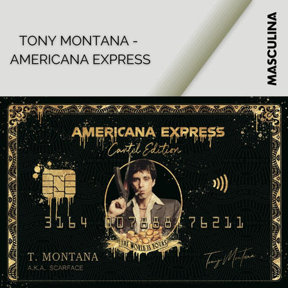 TONY MONTANA - AMERICANA EXPRESS*Canvas*60x40 cm*Canvas*Kunstwerk*Masculina.nl