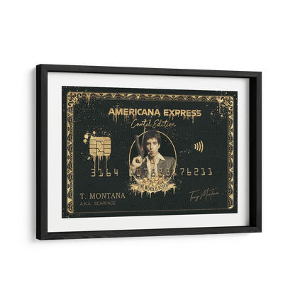 TONY MONTANA - AMERICANA EXPRESS*Papier*60x40 cm*Papier*Kunstwerk*Masculina.nl