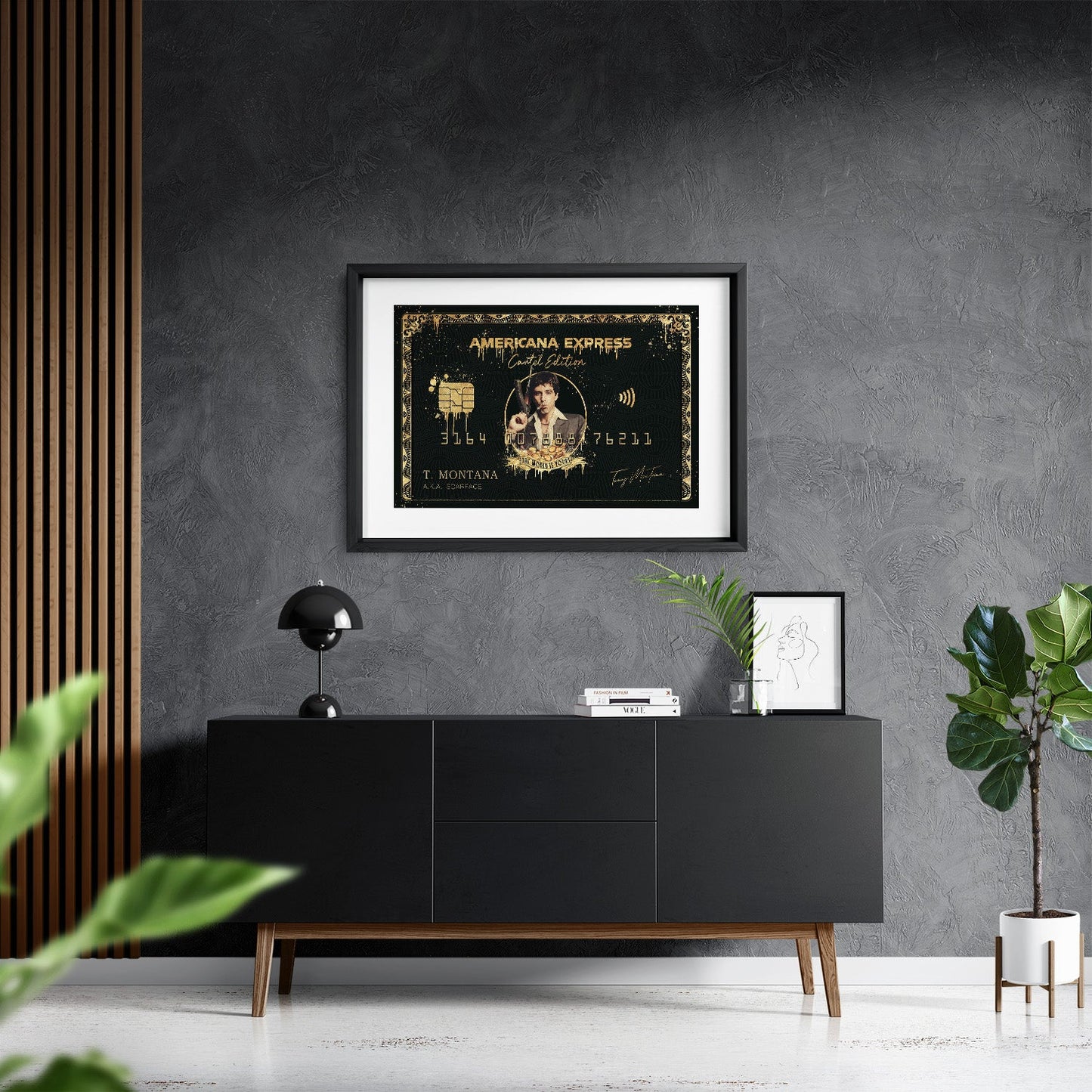 TONY MONTANA - AMERICANA EXPRESS*Papier*60x40 cm*Papier*Kunstwerk*Masculina.nl