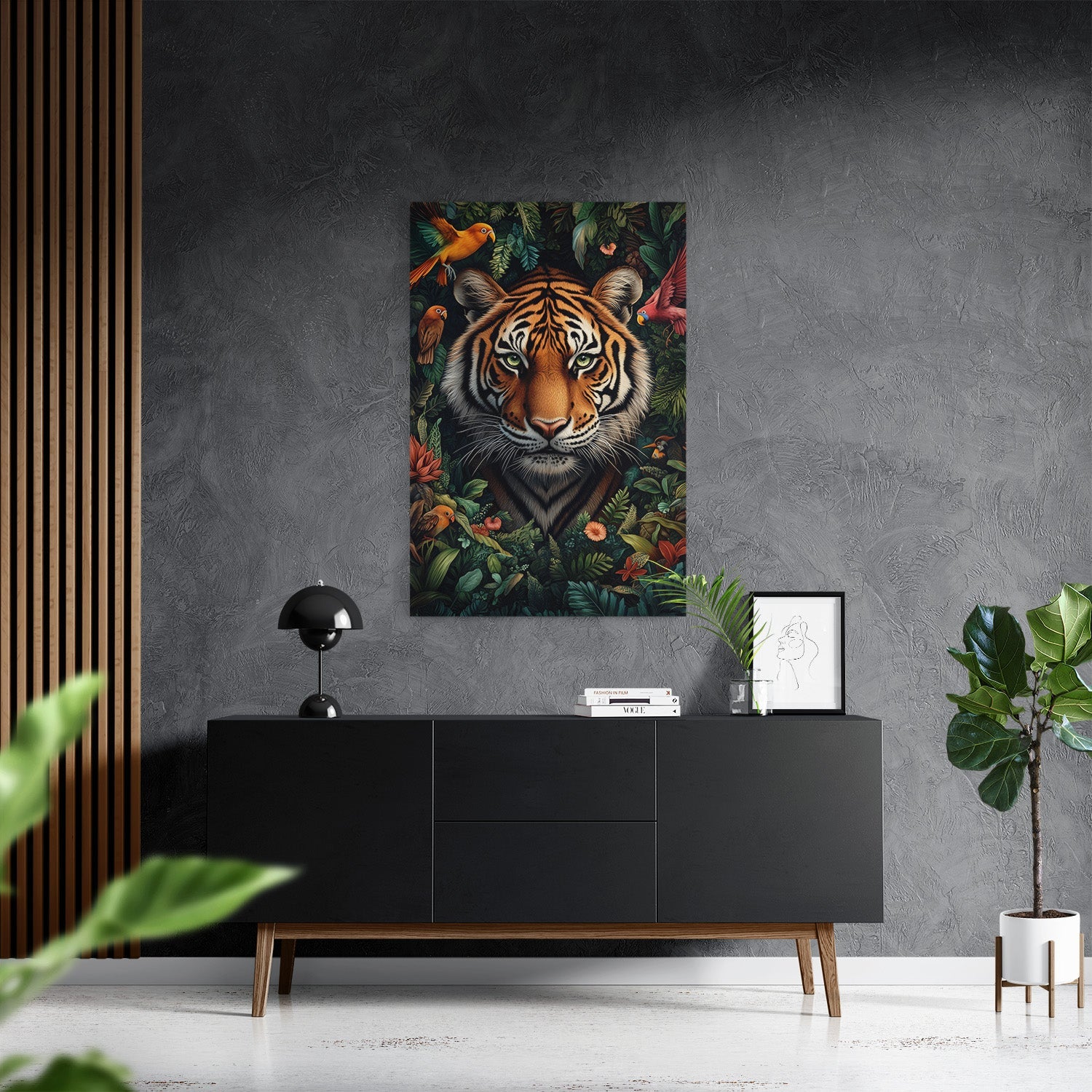 TROPICAL TIGER*Canvas*40x60*Canvas*Kunstwerk*Masculina.nl