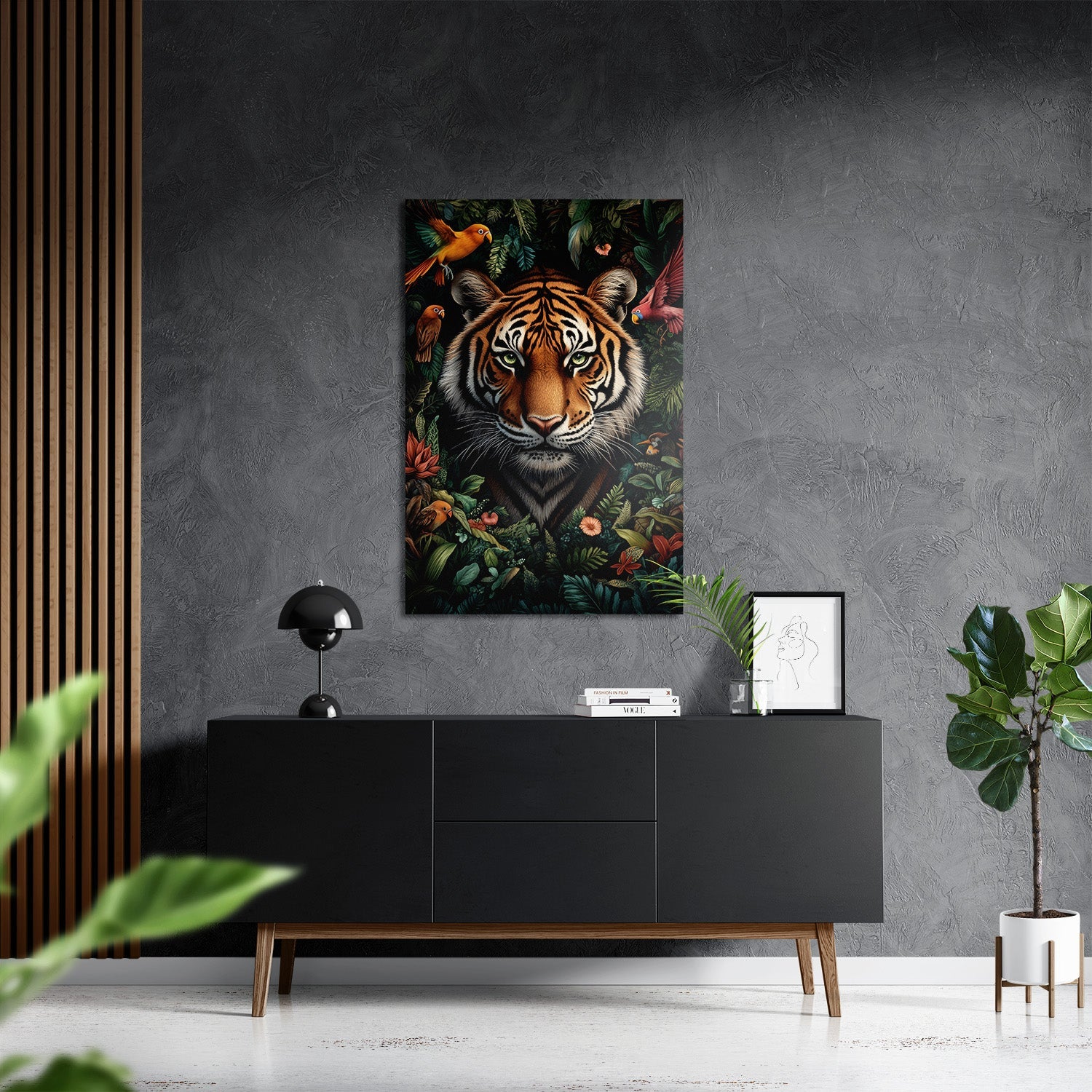 TROPICAL TIGER*Dibond*40x60*Dibond*Kunstwerk*Masculina.nl