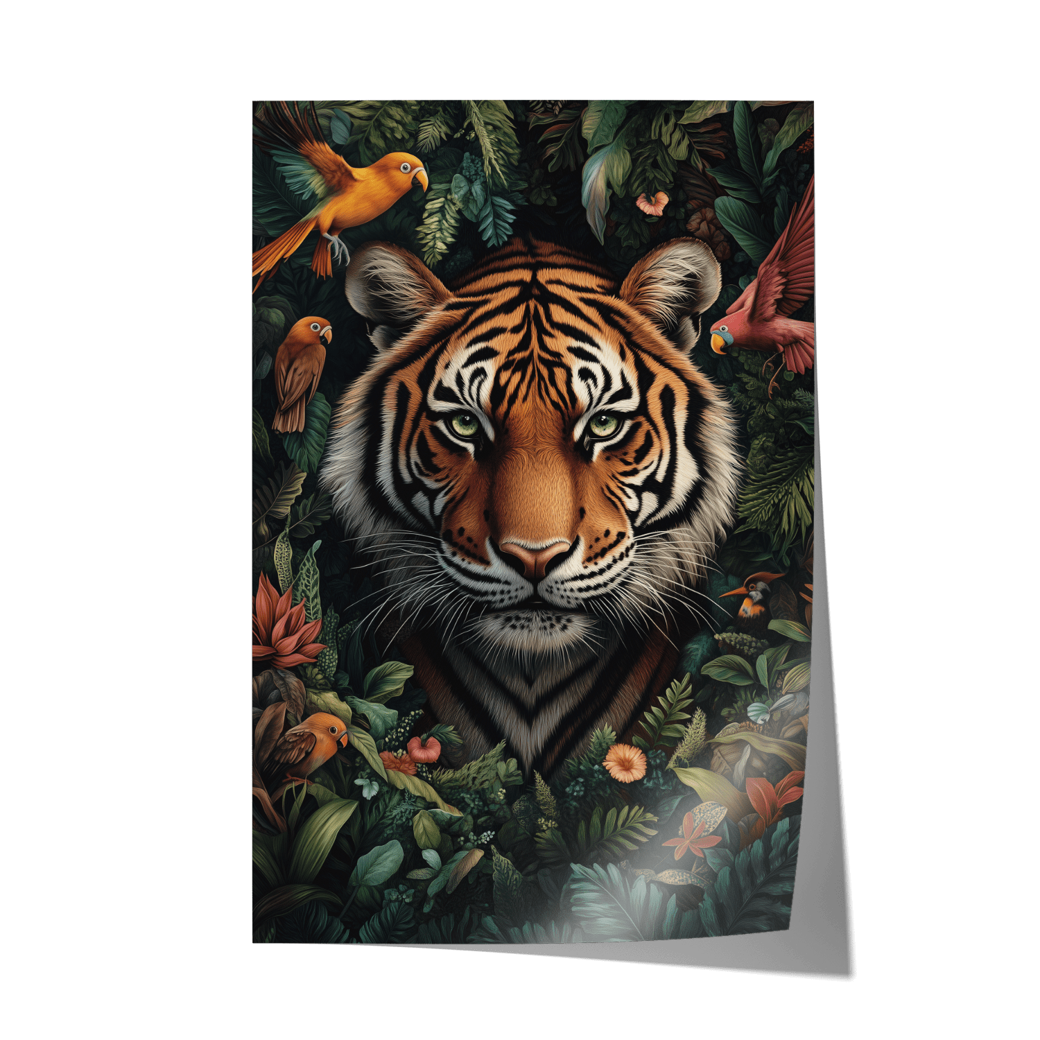 TROPICAL TIGER*Papier*40x60*Papier*Kunstwerk*Masculina.nl