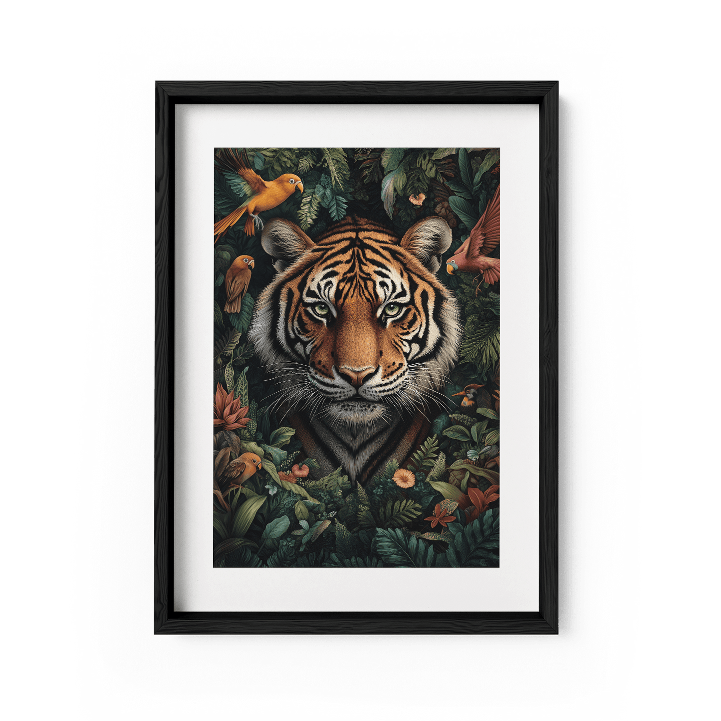 TROPICAL TIGER*Papier*40x60*Papier*Kunstwerk*Masculina.nl