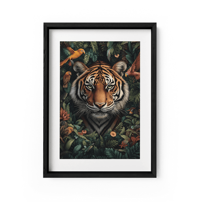 TROPICAL TIGER*Papier*40x60*Papier*Kunstwerk*Masculina.nl