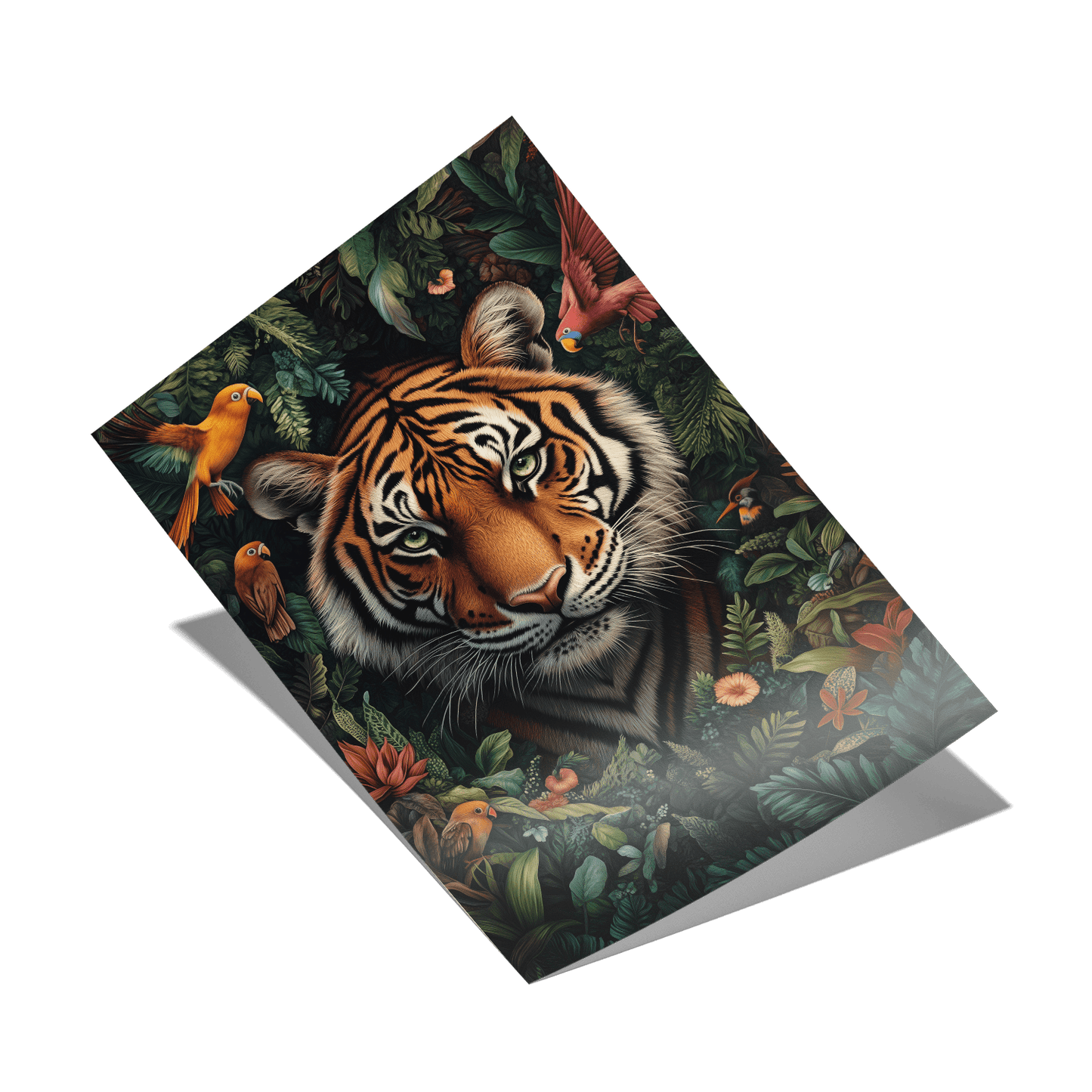 TROPICAL TIGER*Papier*40x60*Papier*Kunstwerk*Masculina.nl