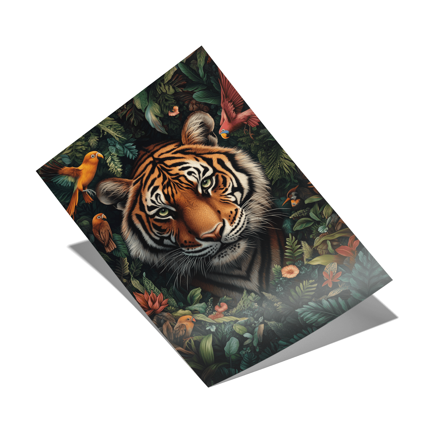 TROPICAL TIGER*Papier*40x60*Papier*Kunstwerk*Masculina.nl